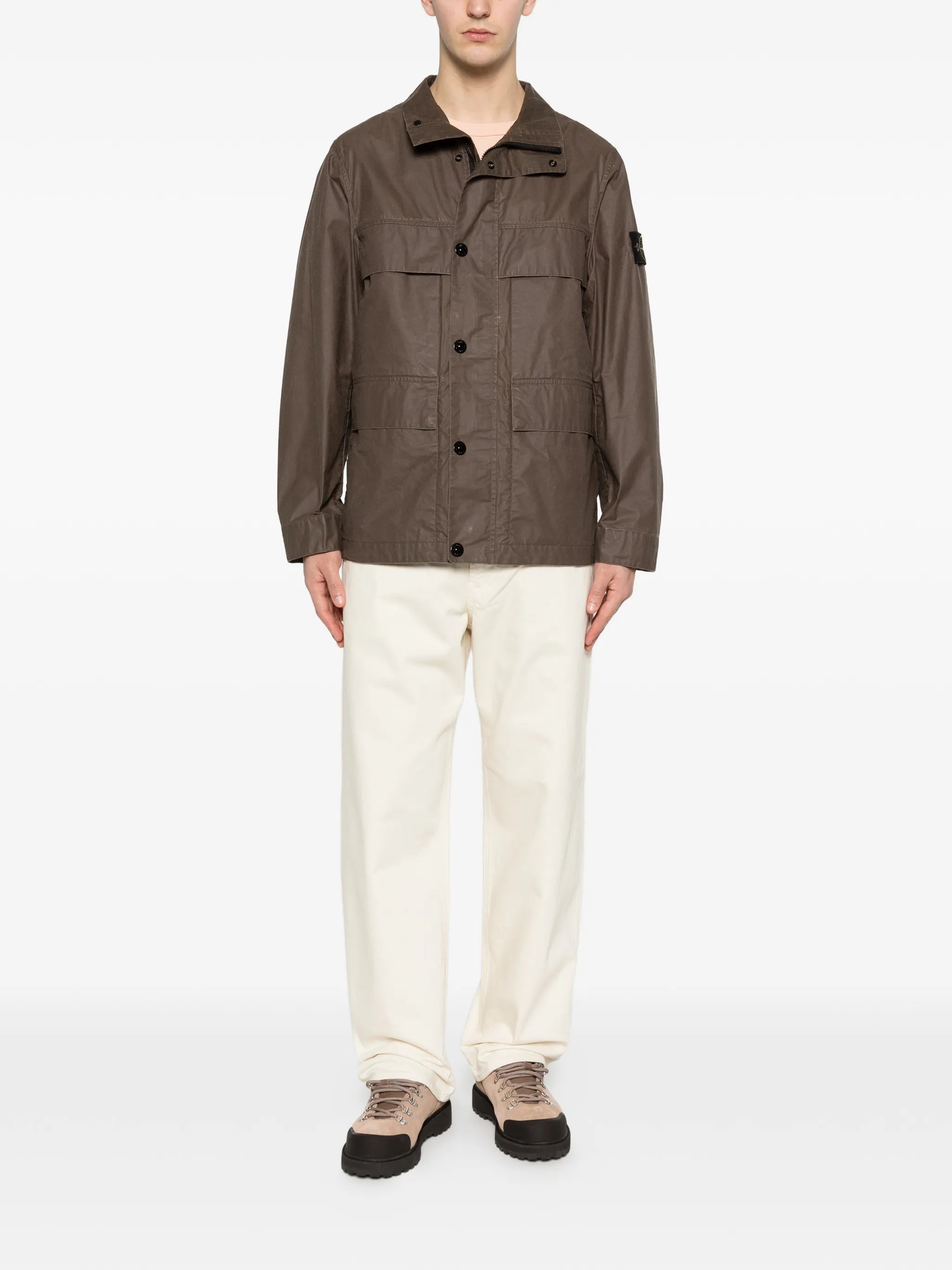 4100024 waxed pigment cotton tela jacket