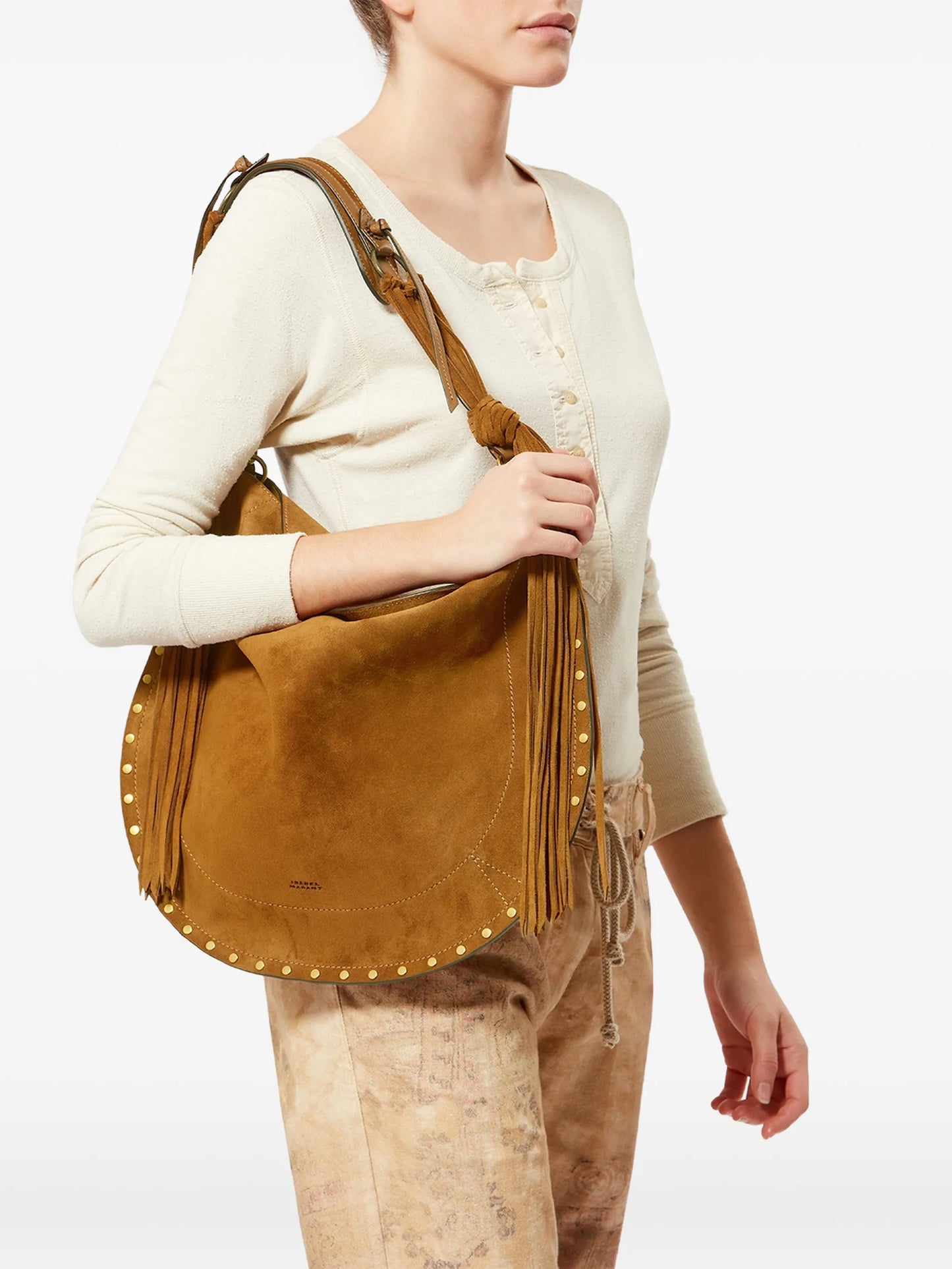 Oskan Hobo fringe-detail shoulder bag