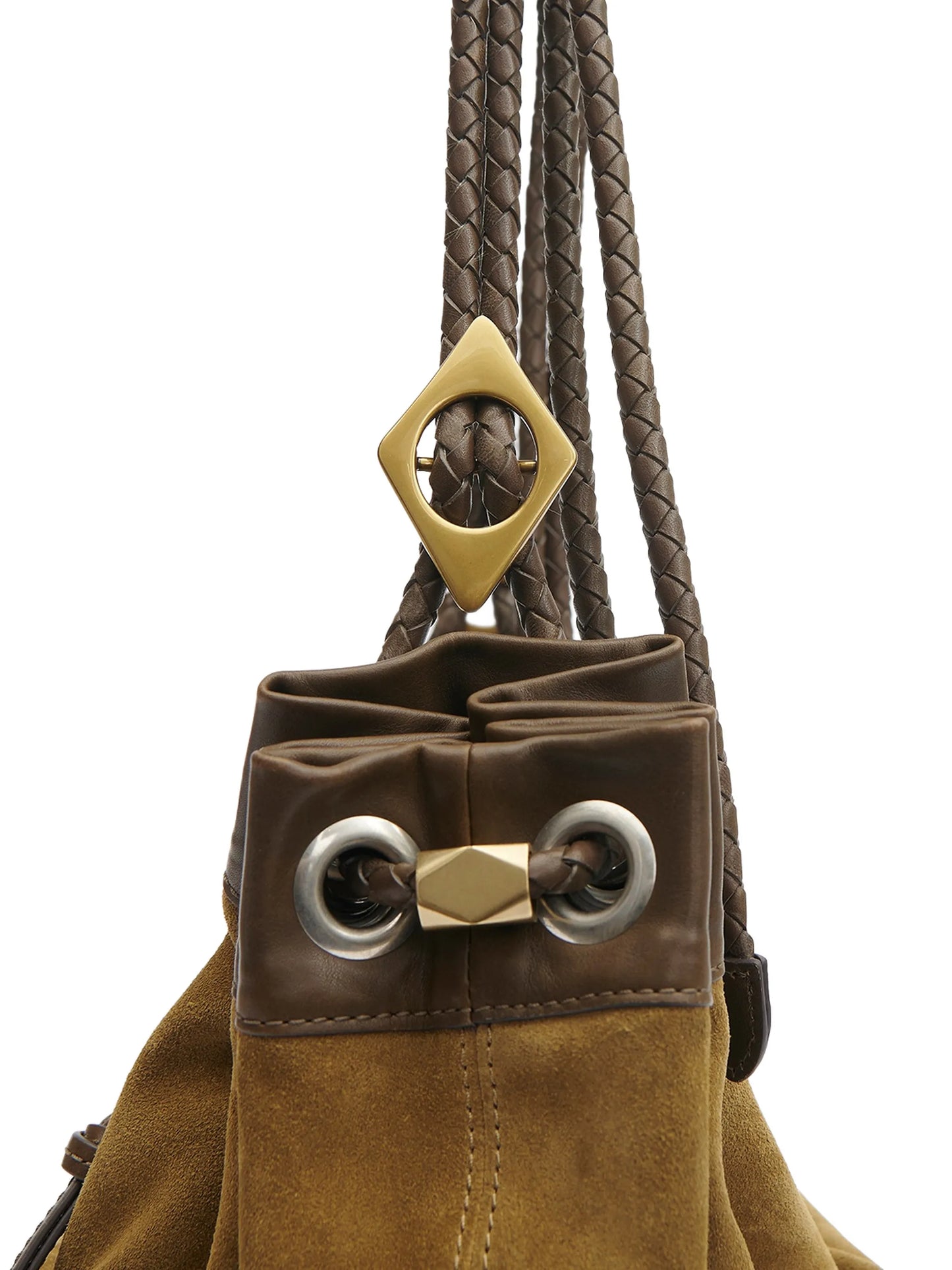 medium Maia half-moon braided shoulder bag