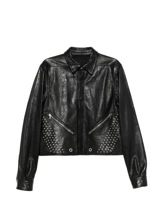 Tour Alice leather shirt jacket