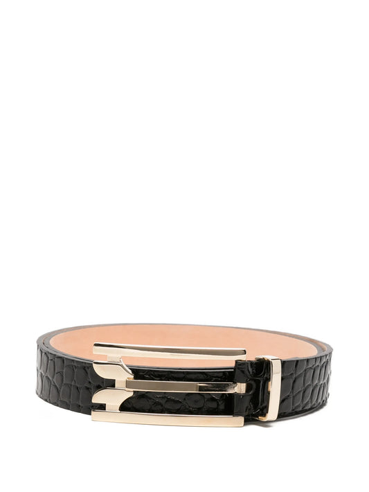 Dorian croc-embossed belt