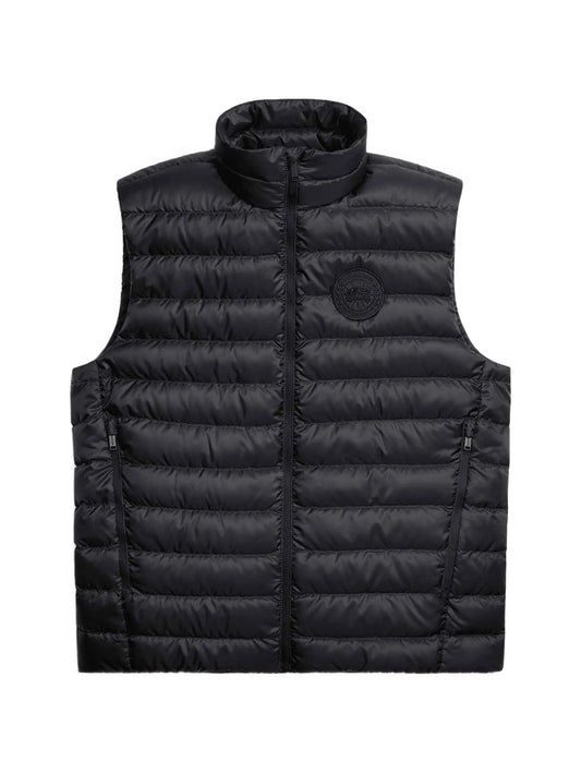 logo-patch padded gilet