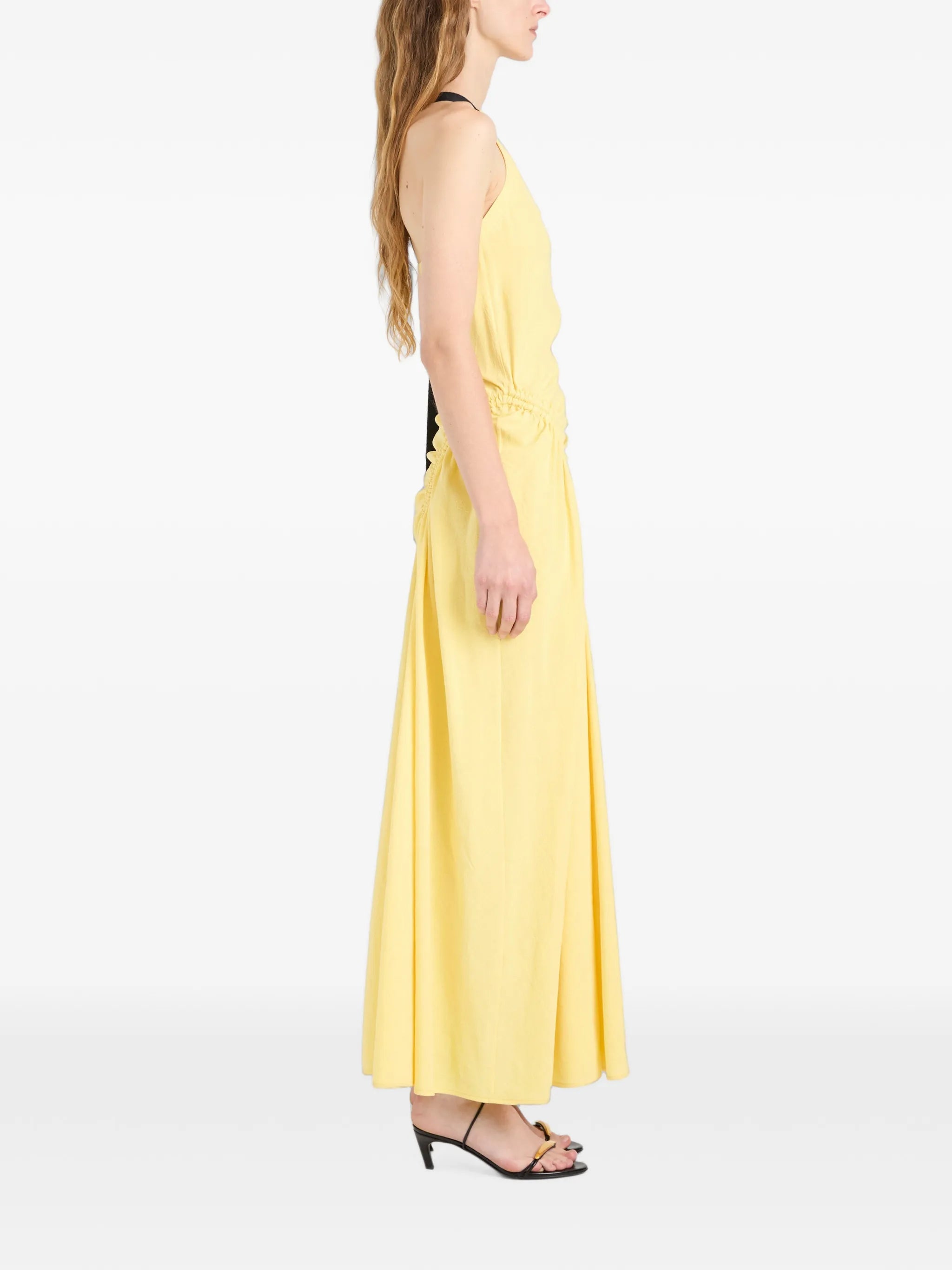 Sirena Dress in crinkle linen viscose