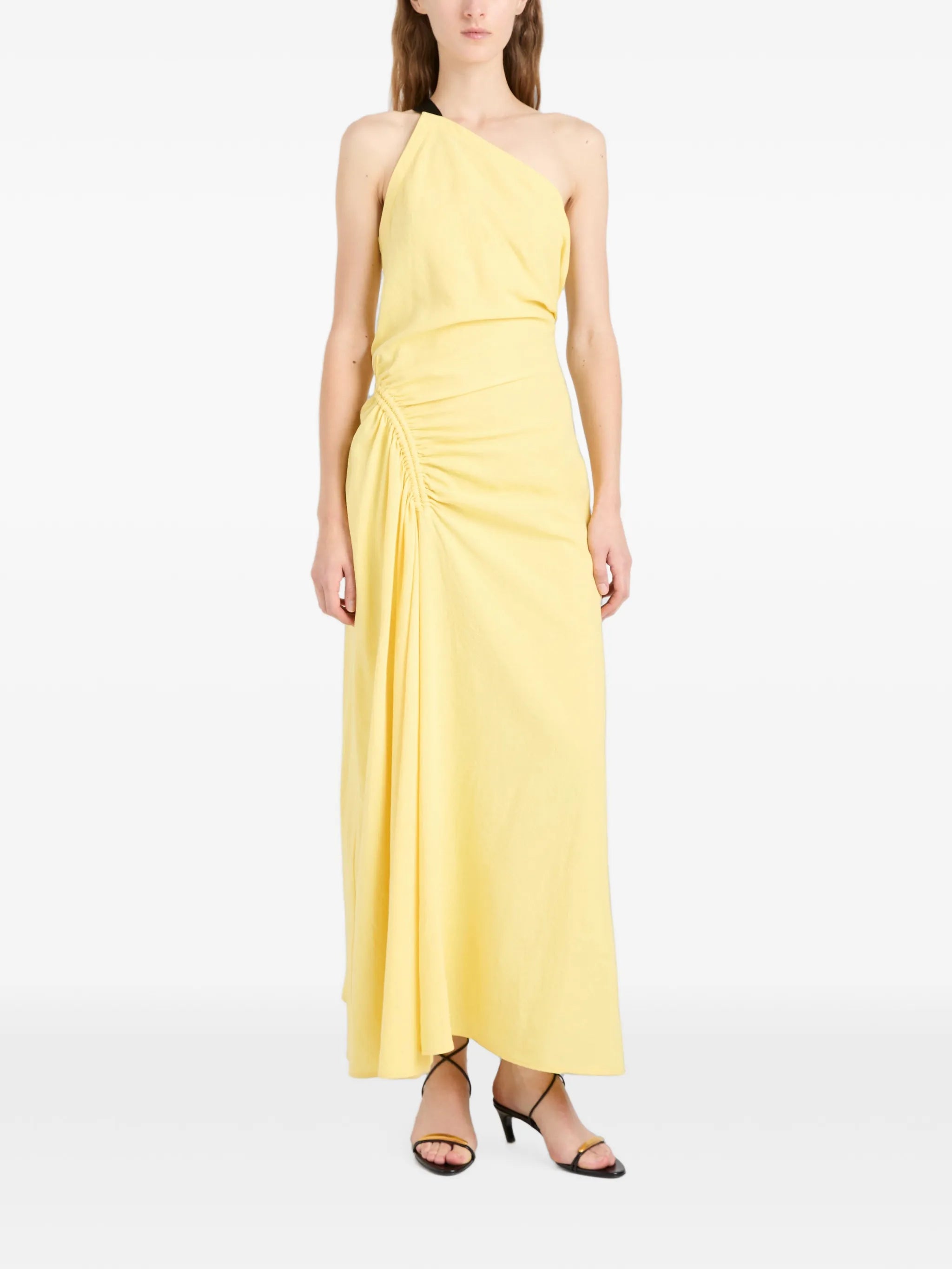 Sirena Dress in crinkle linen viscose