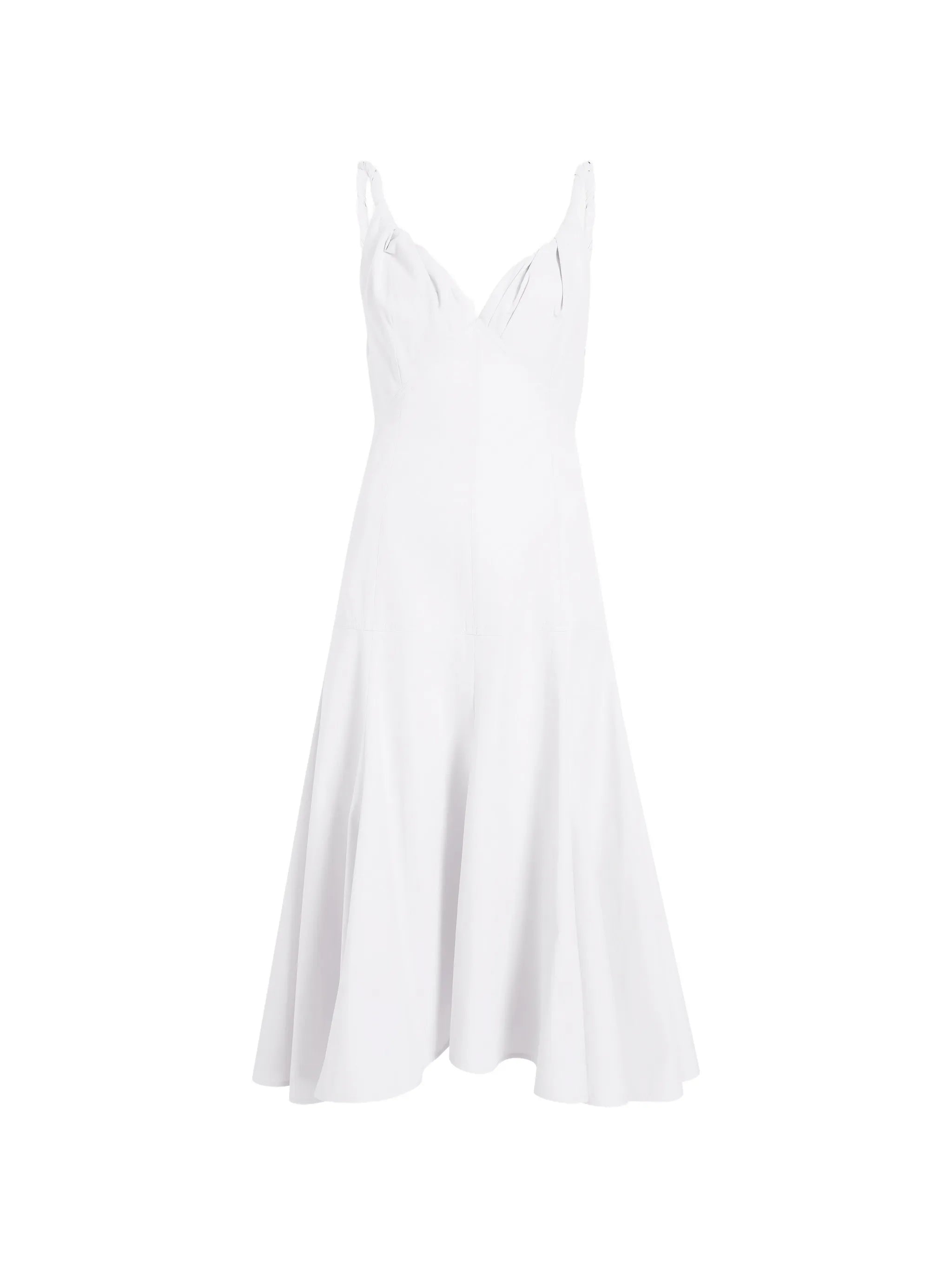 Leo twisted-strap midi dress