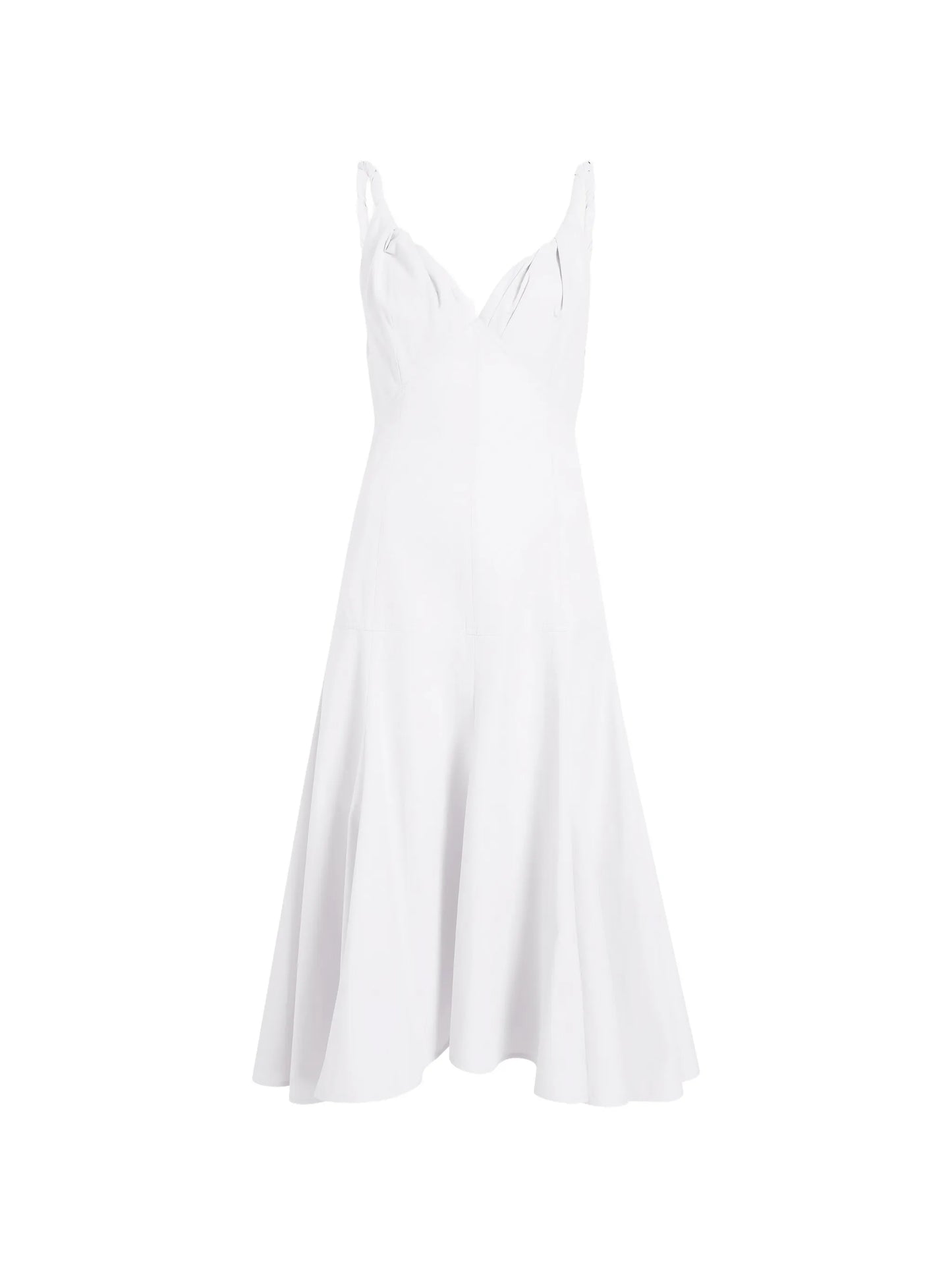 Leo twisted-strap midi dress