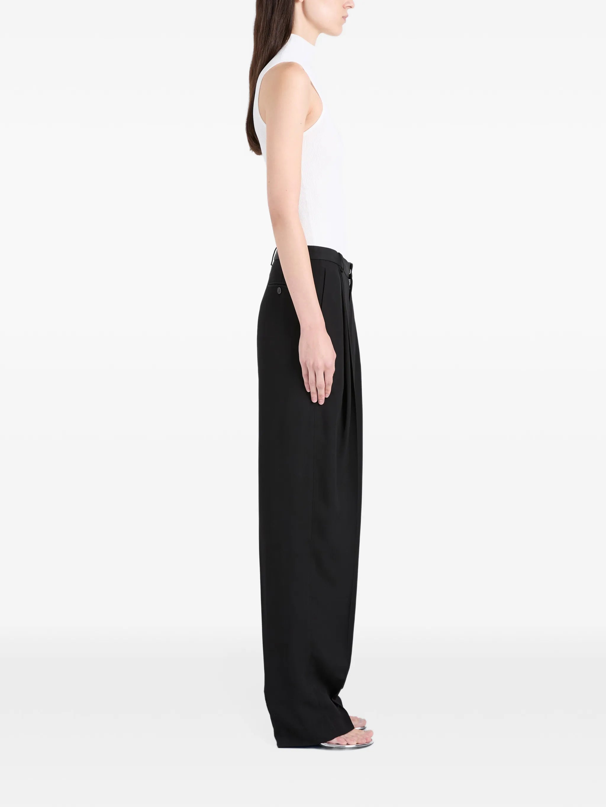 Clementina trousers in viscose twill