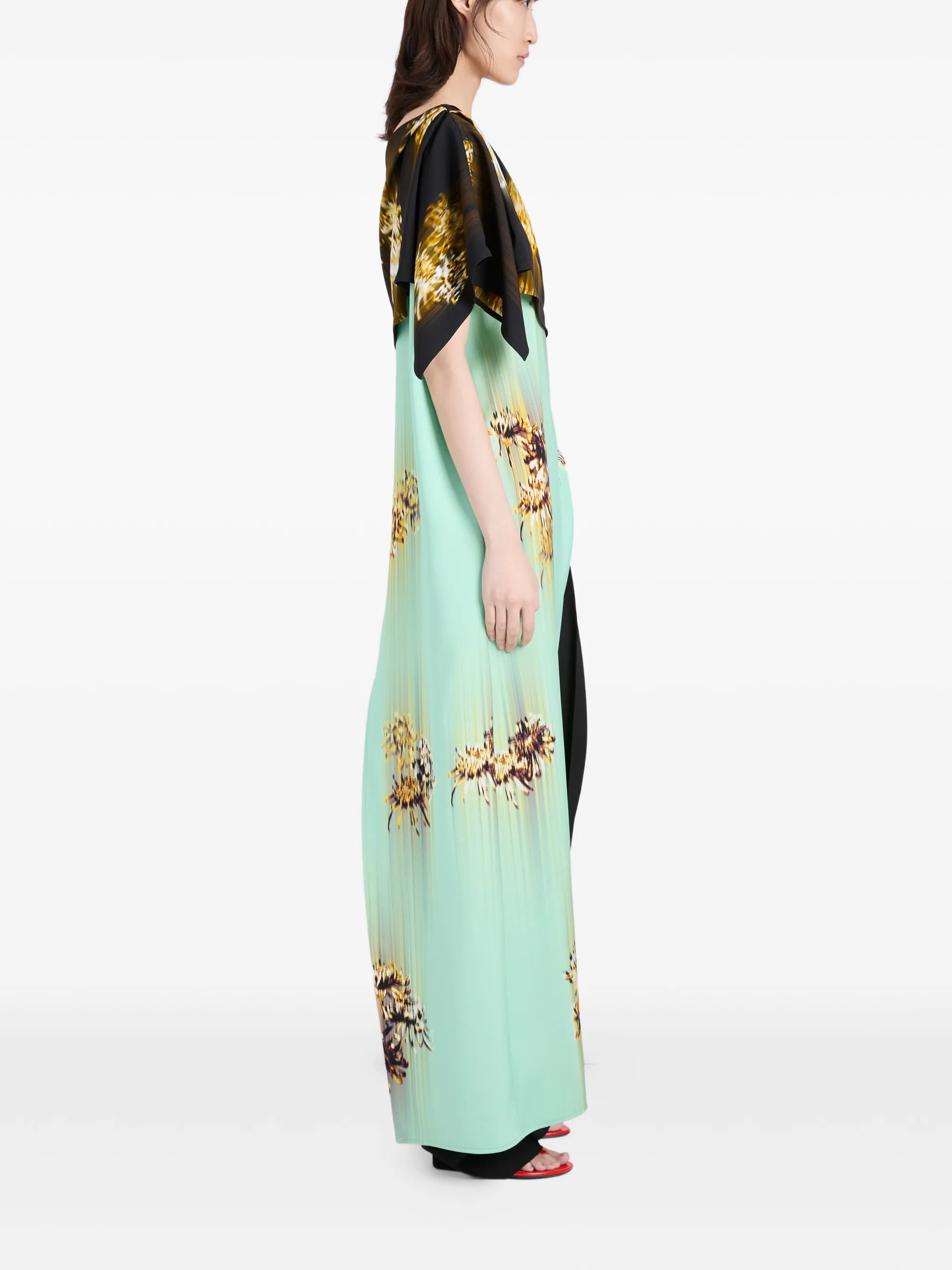 Haya one-shoulder printed top