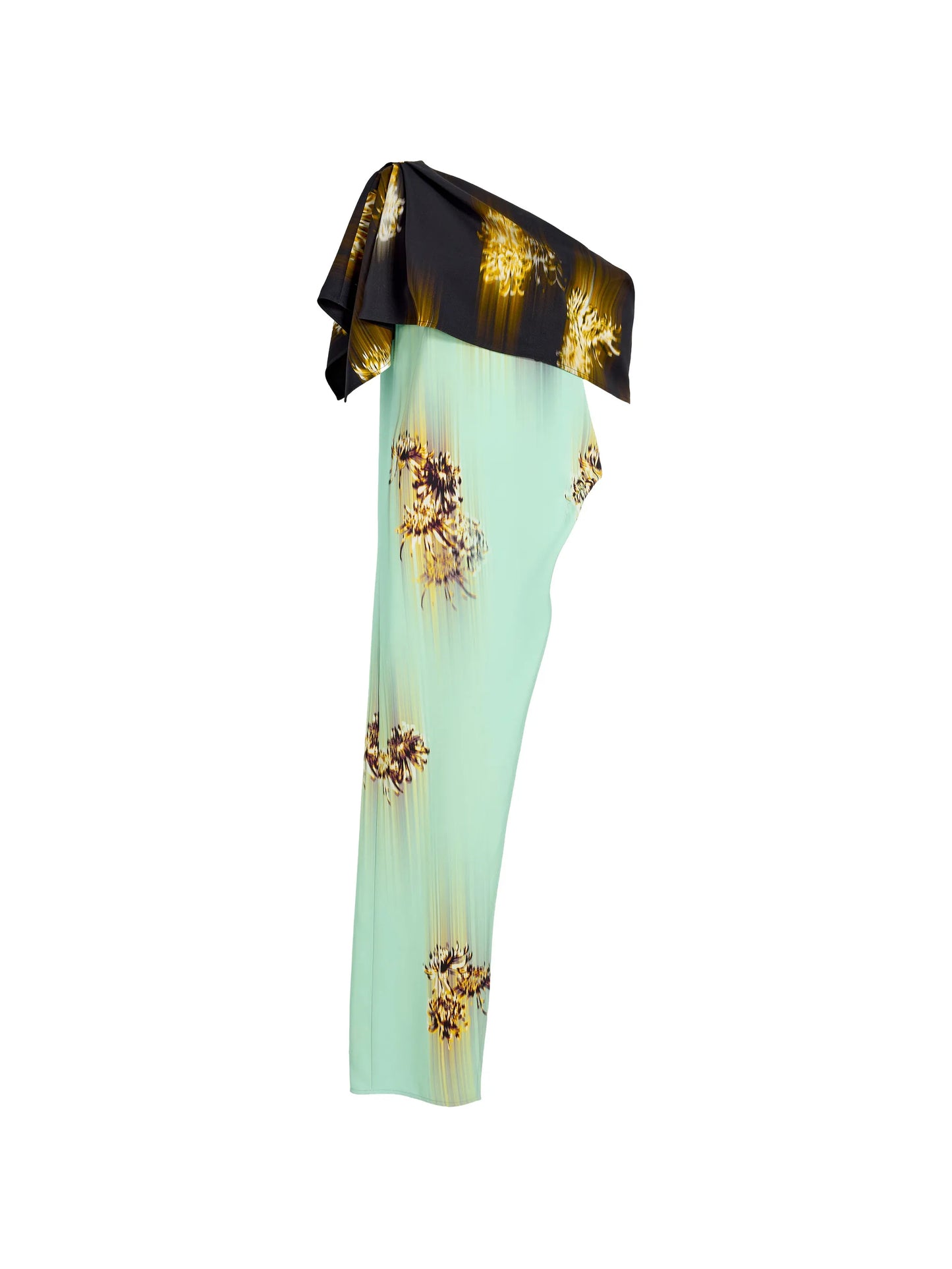 Haya one-shoulder printed top