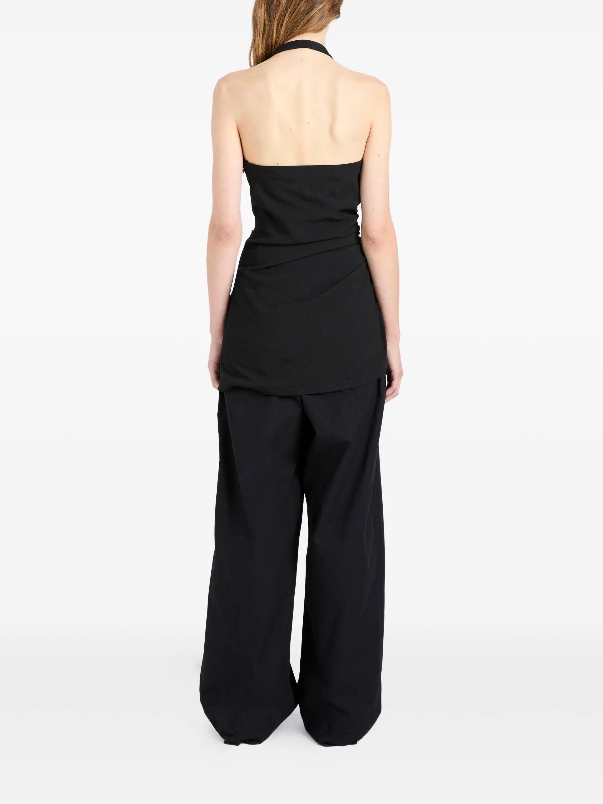 Melia top in crinkle linen viscose