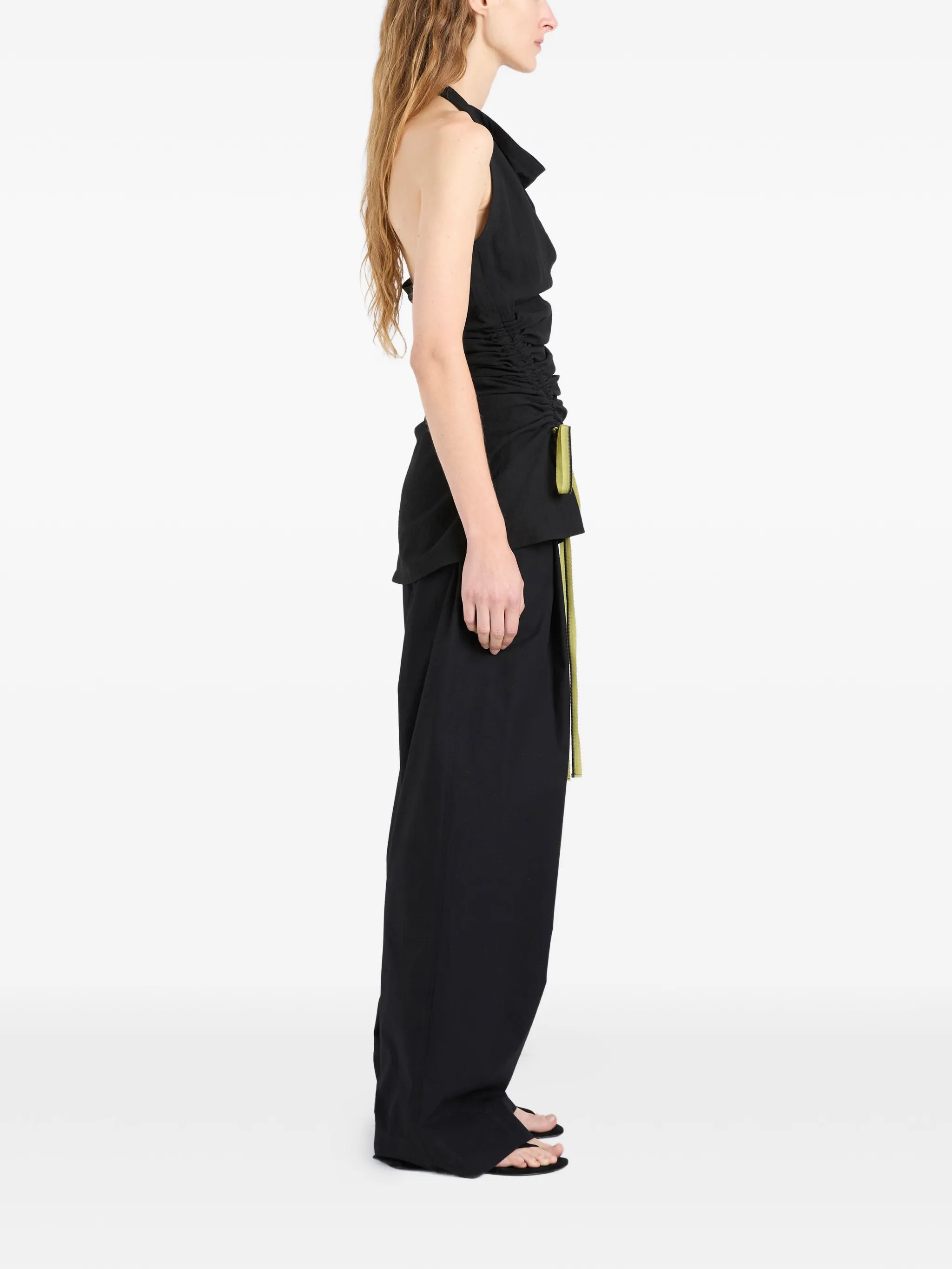 Melia top in crinkle linen viscose