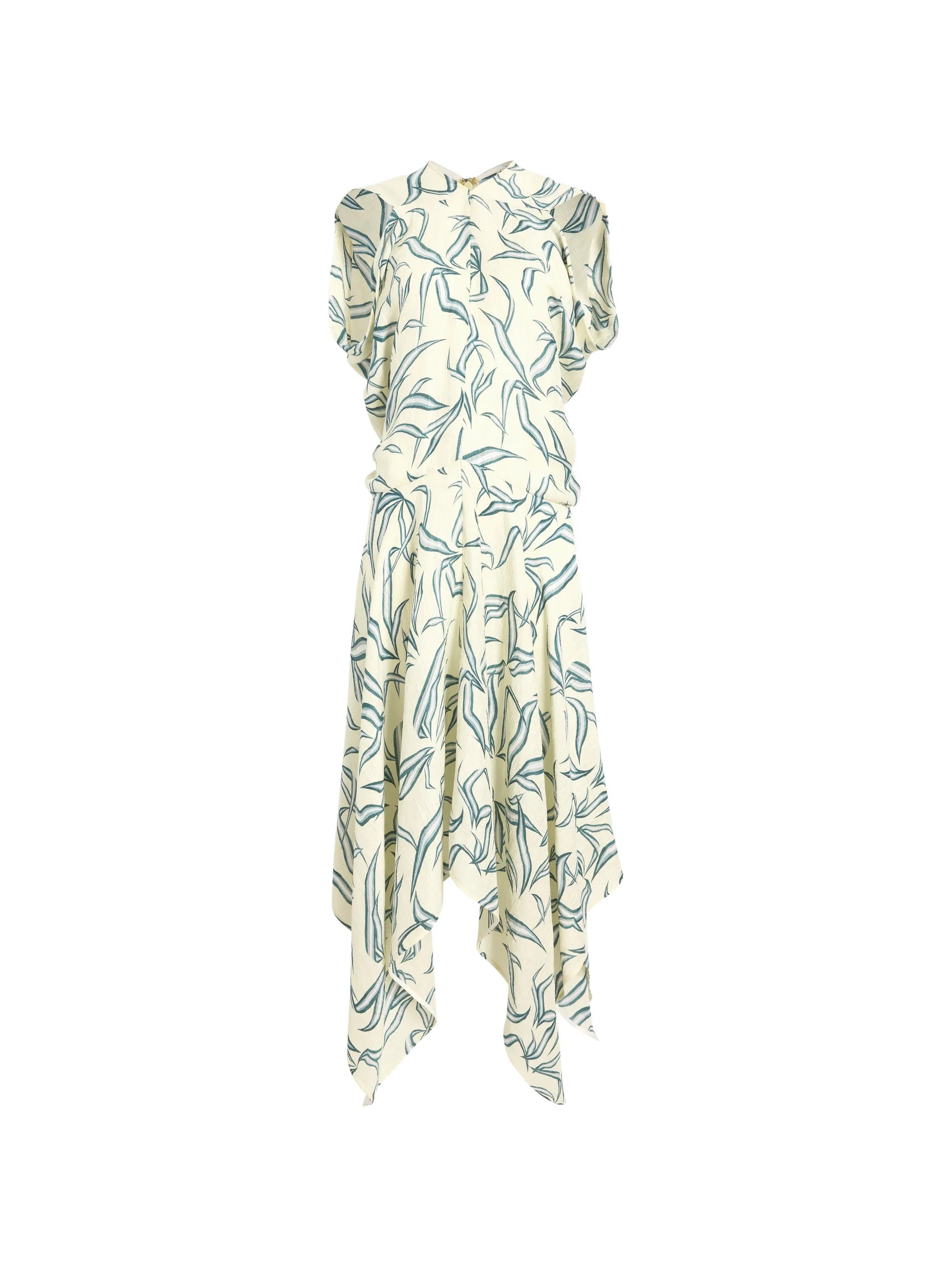 Sybella Dress in metalasse silk linen