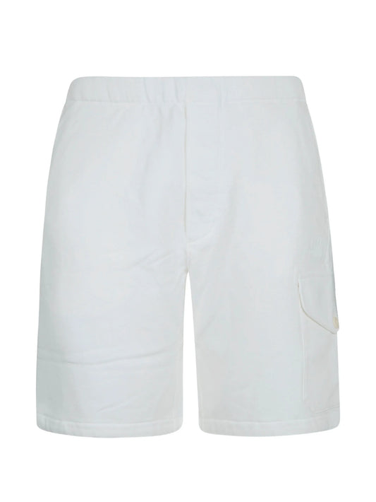 elasticated-waistband cargo shorts