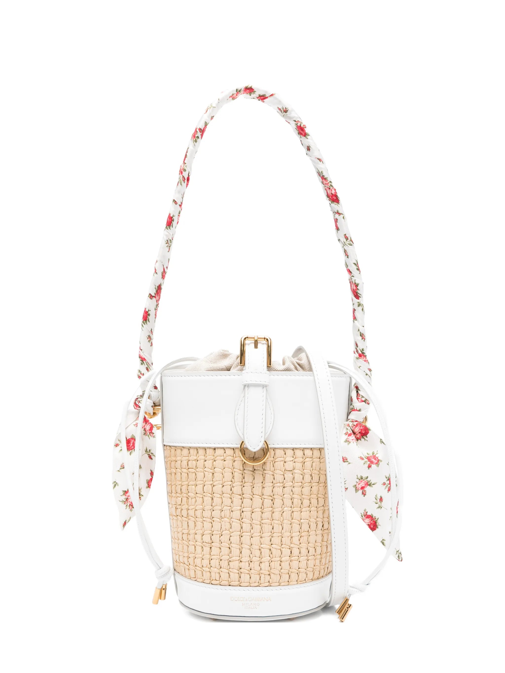 Capri floral-print bucket bag