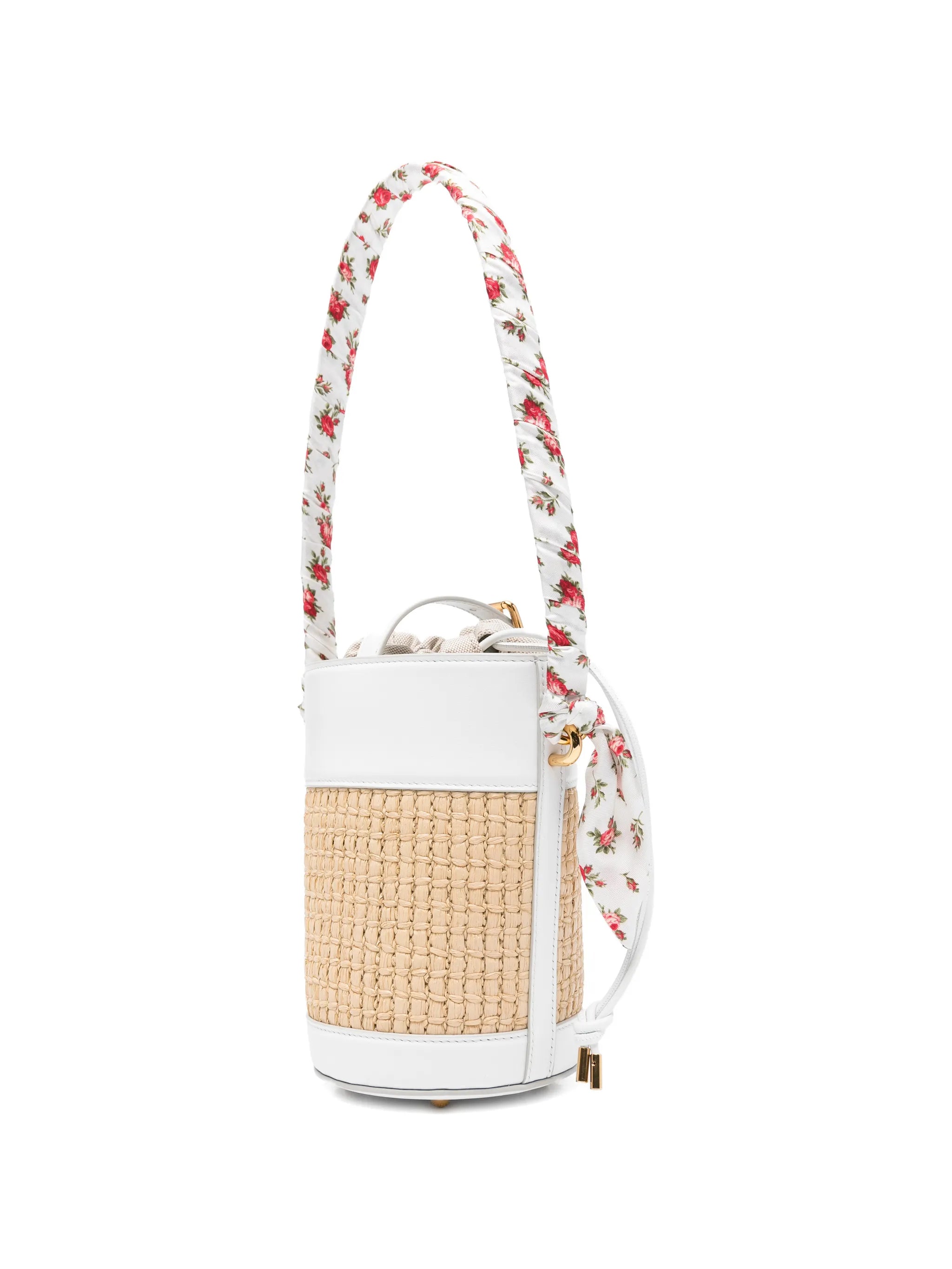 Capri floral-print bucket bag