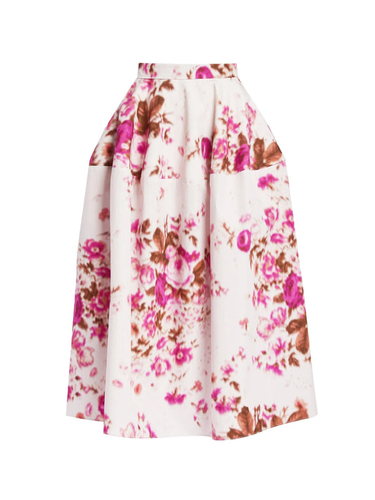 floral-pattern skirt