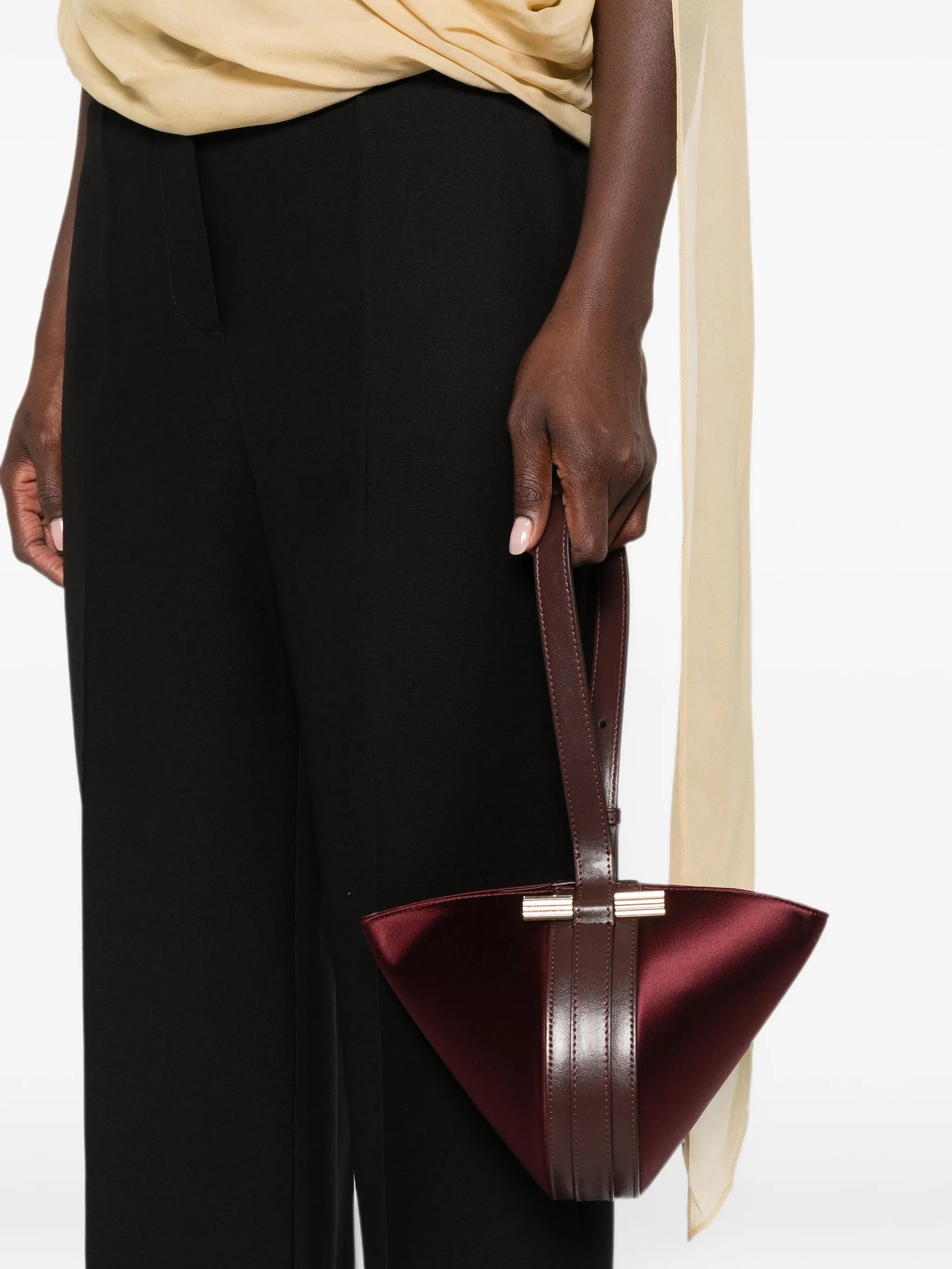Portofino satin tote bag