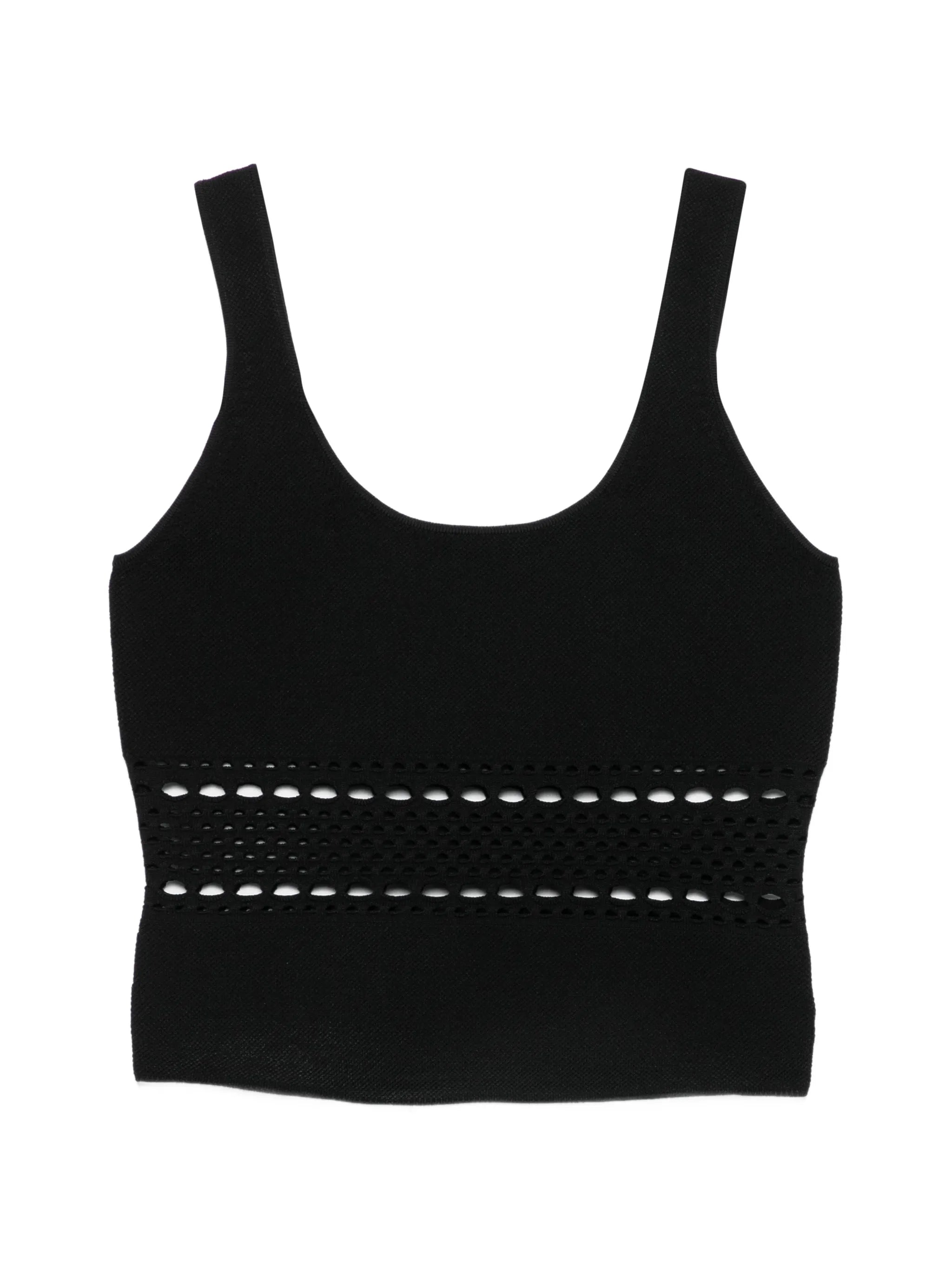 open-stitch tank top