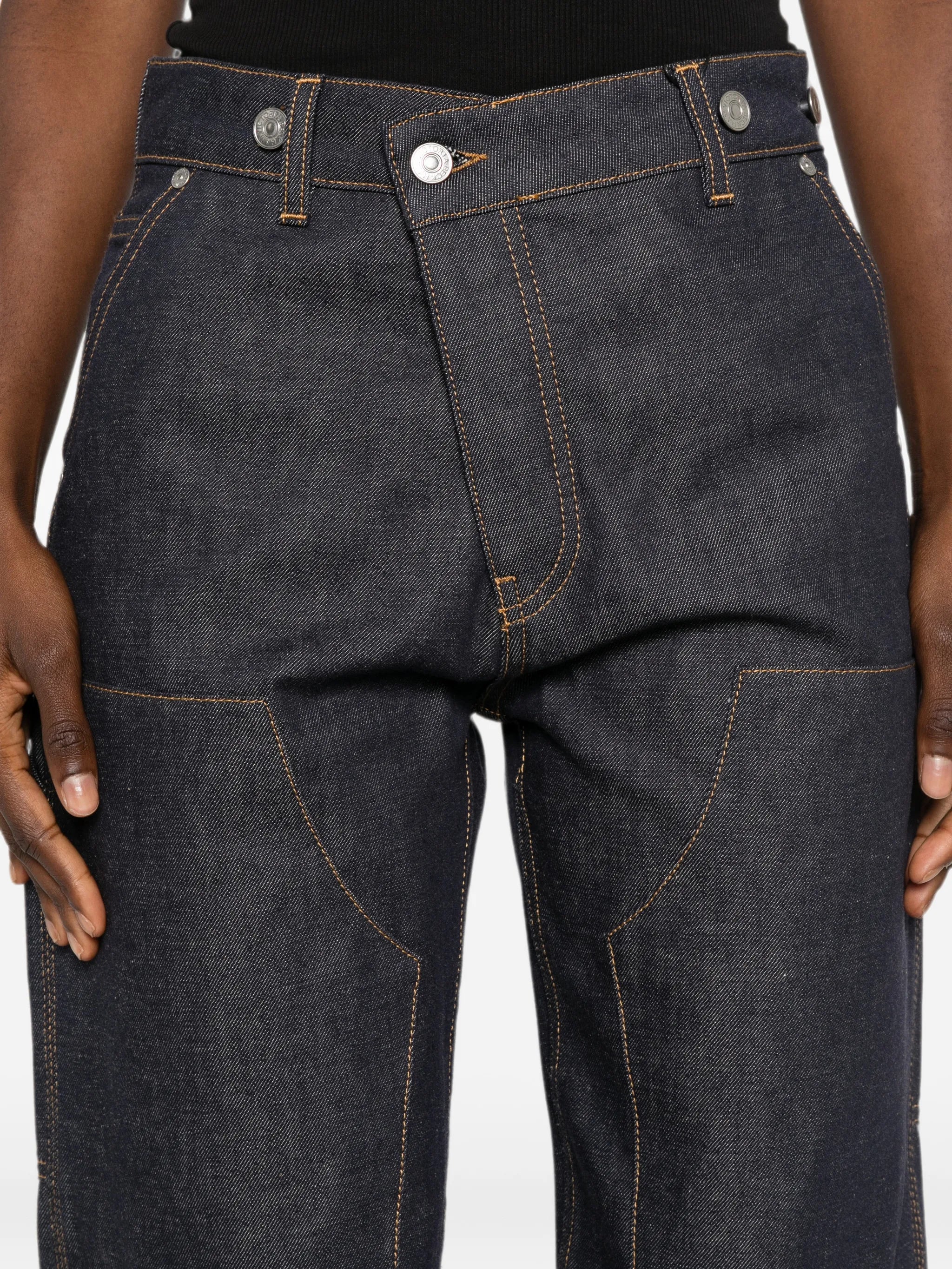 logo-patch jeans