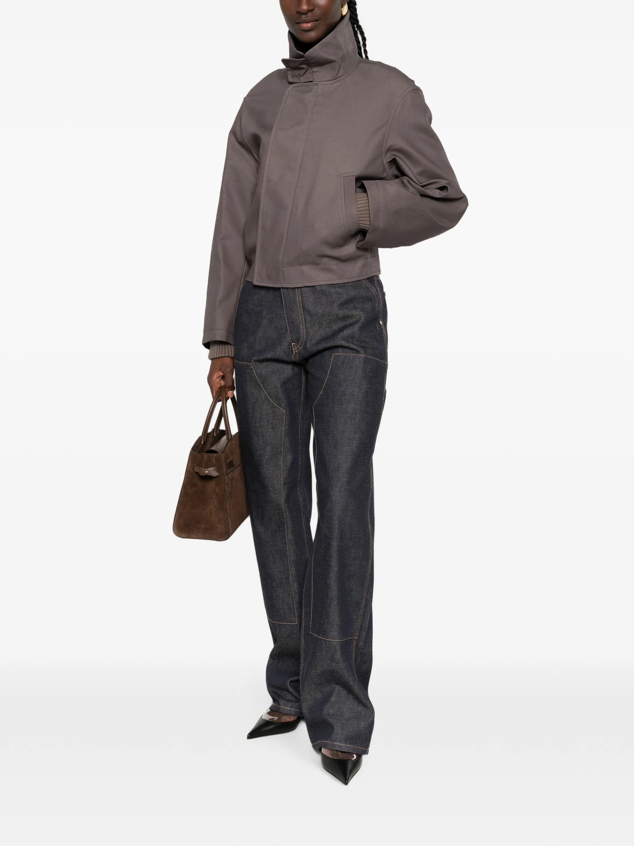 logo-patch jeans