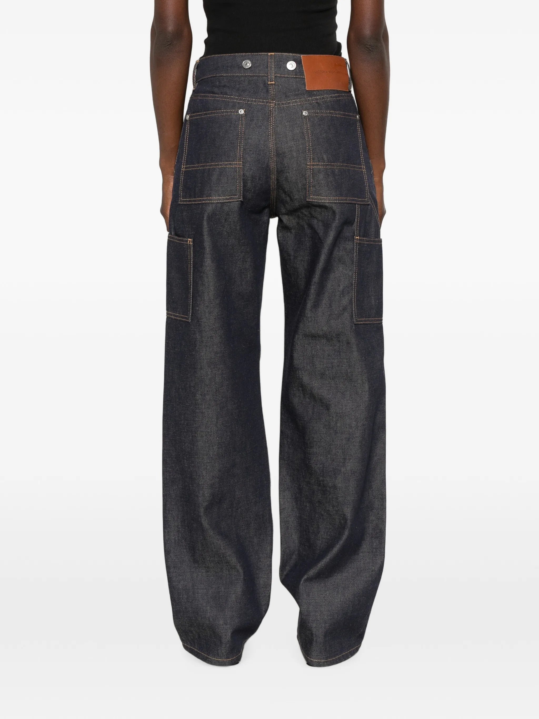 logo-patch jeans