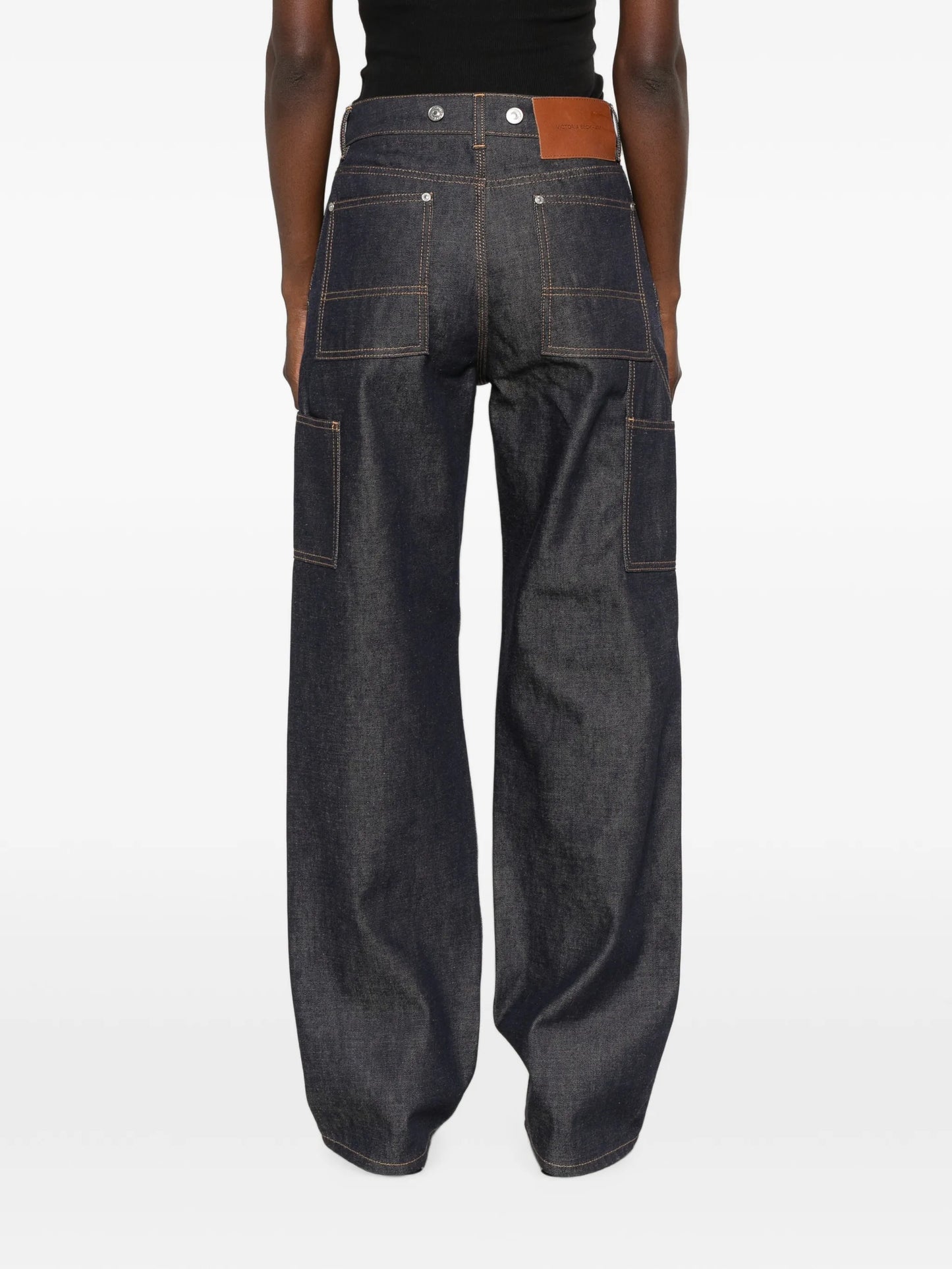 logo-patch jeans