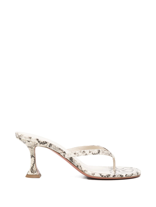 Juliette thong slippers 70 matural printed snake