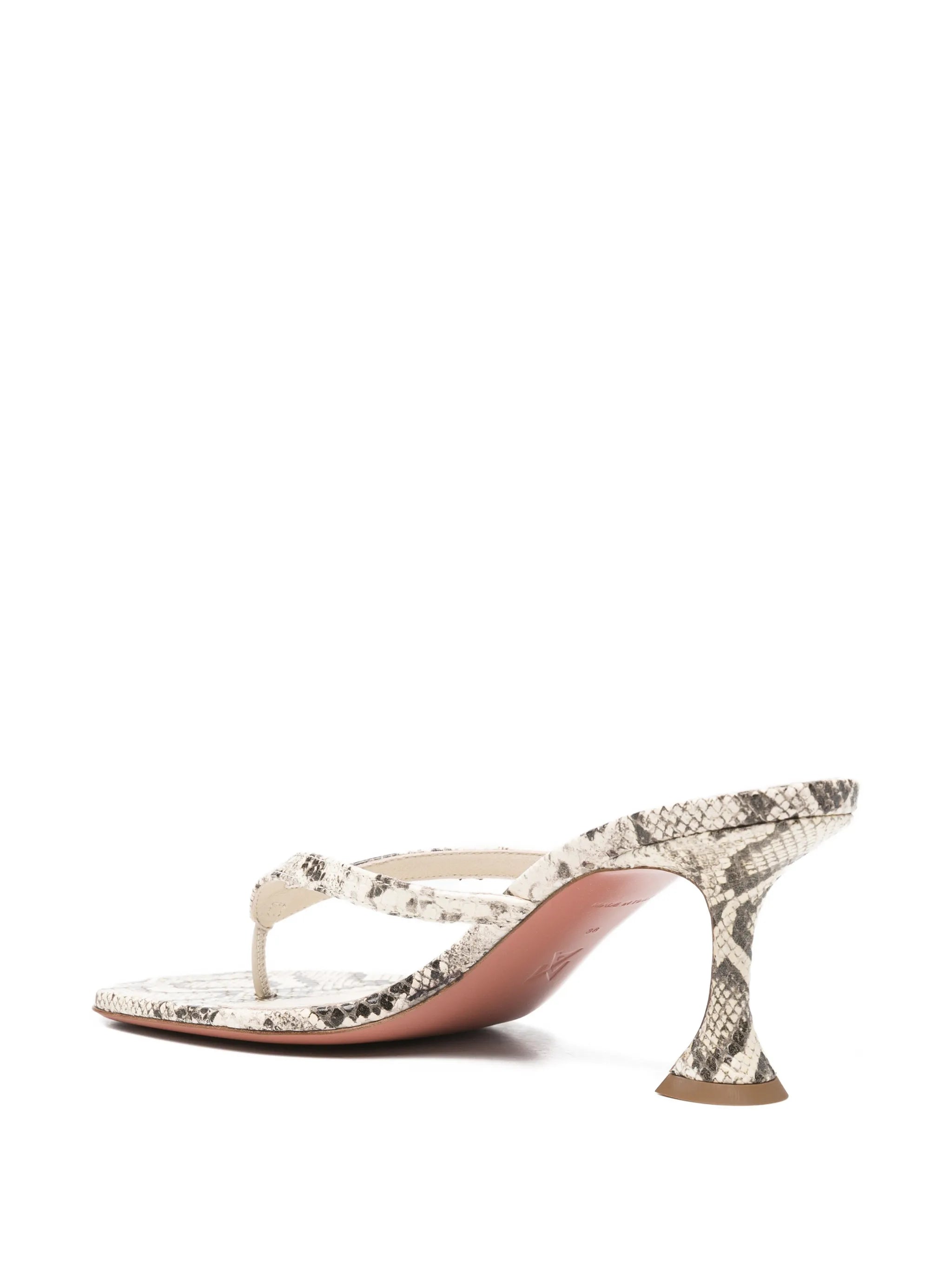 Juliette thong slippers 70 matural printed snake