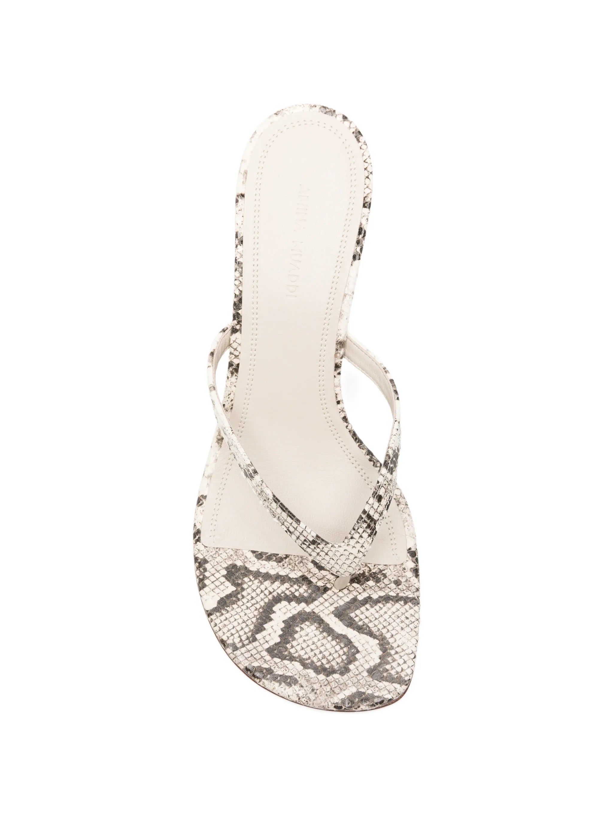 Juliette thong slippers 70 matural printed snake