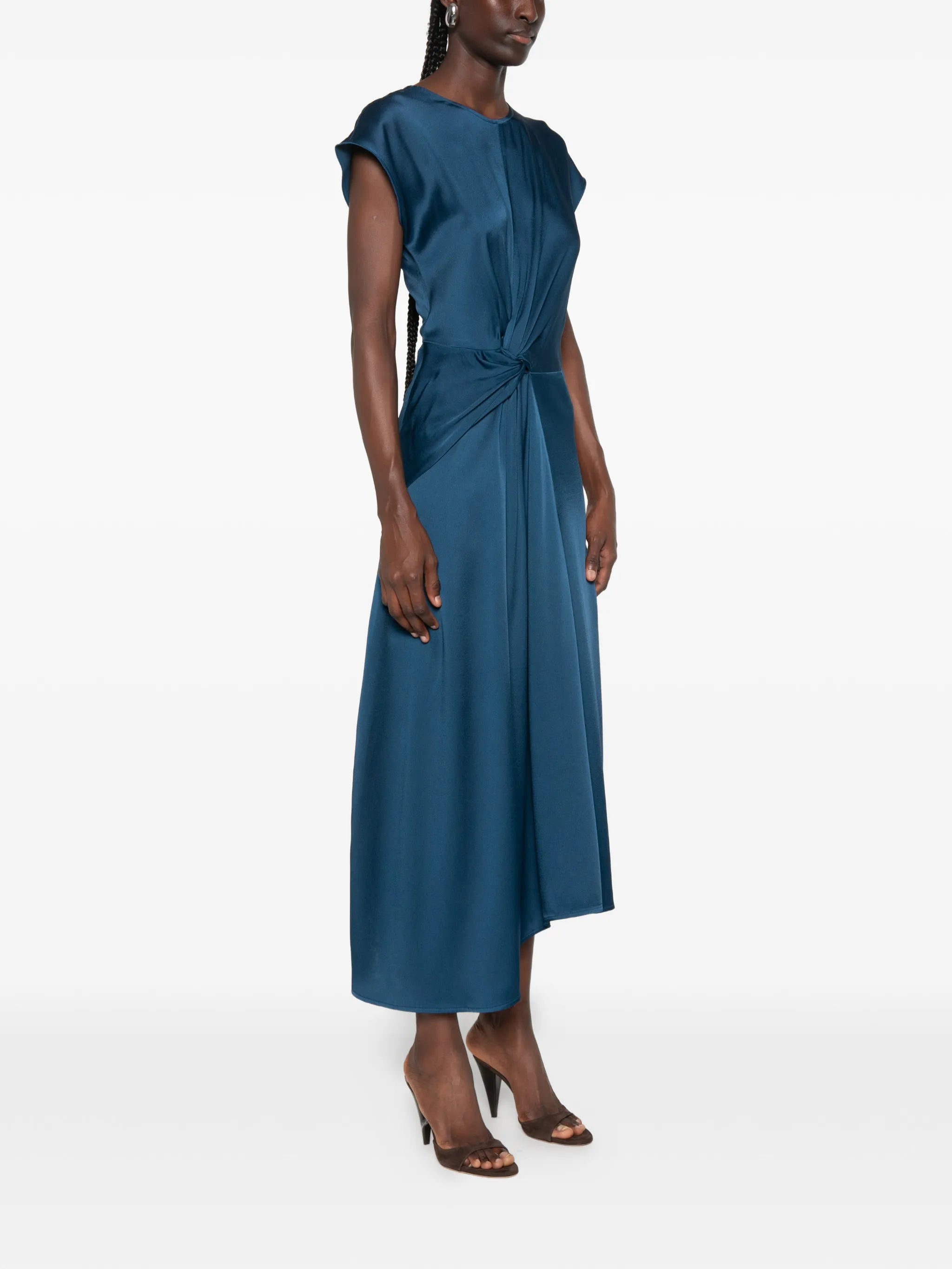 Aria twist-detail dress