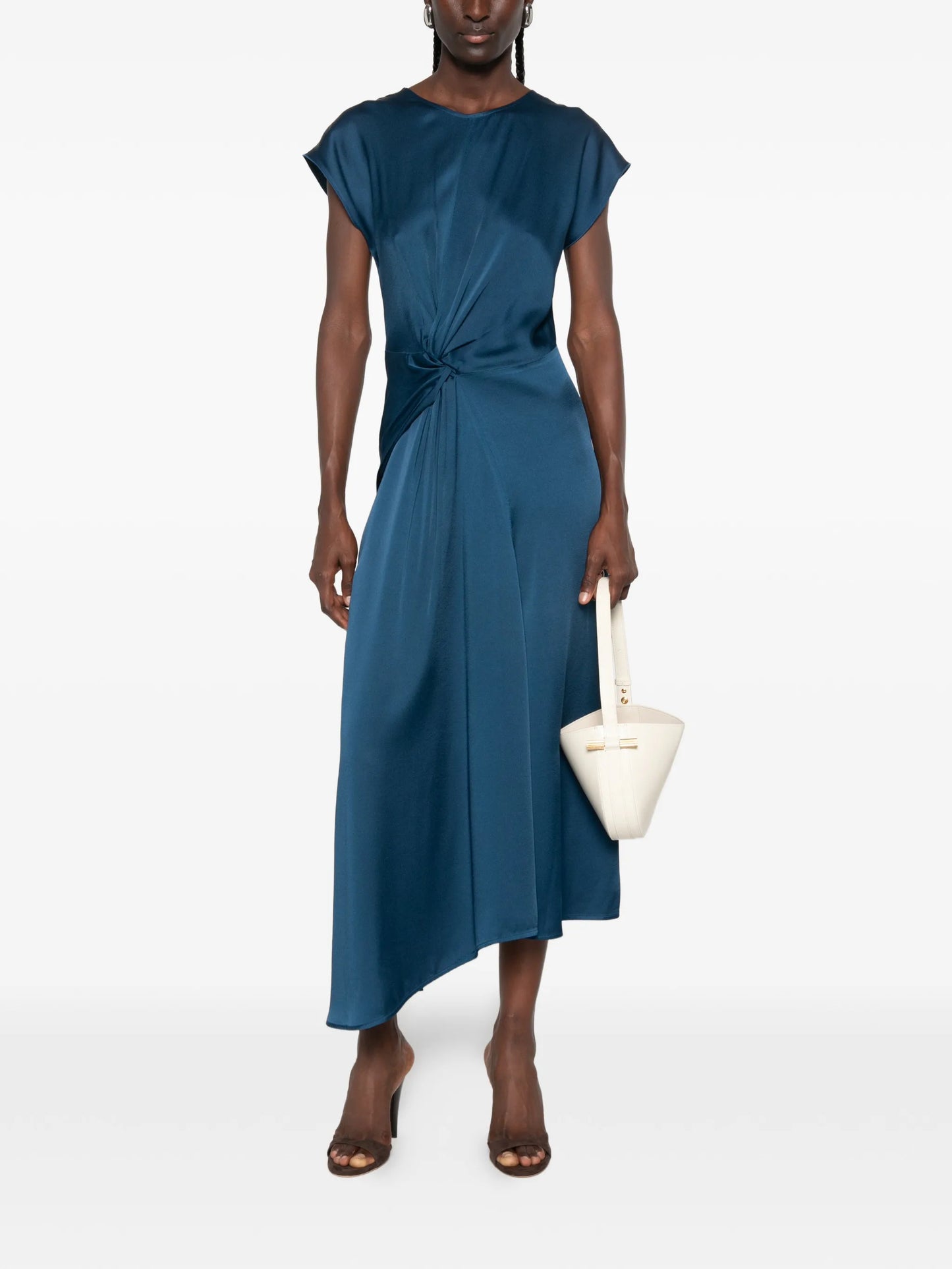 Aria twist-detail dress