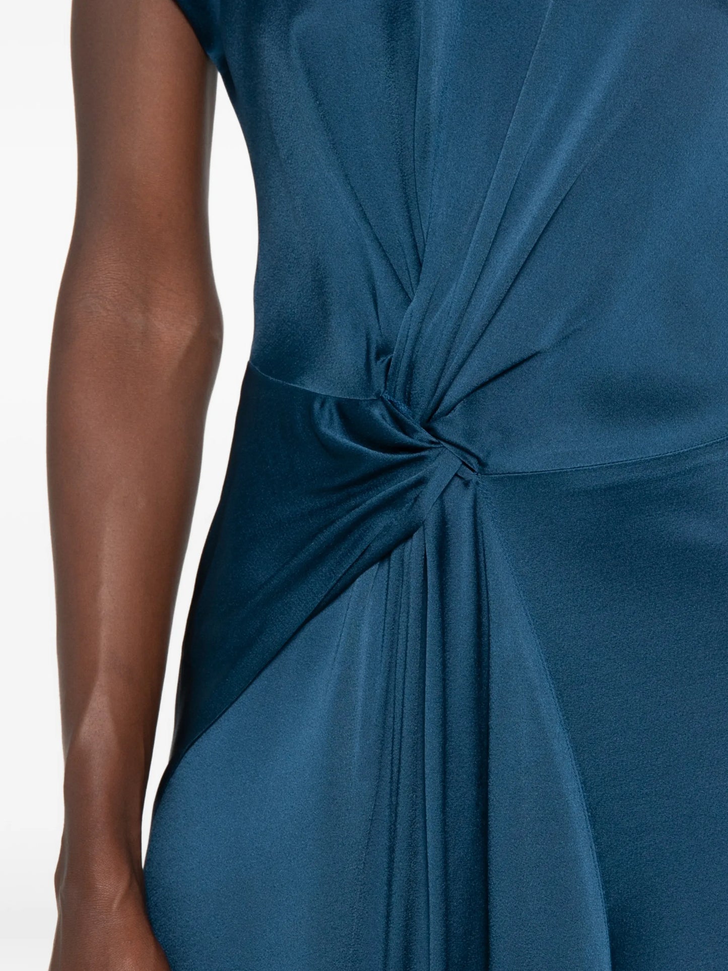 Aria twist-detail dress