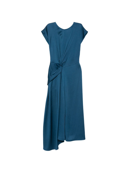 midi Aria twist-detail dress