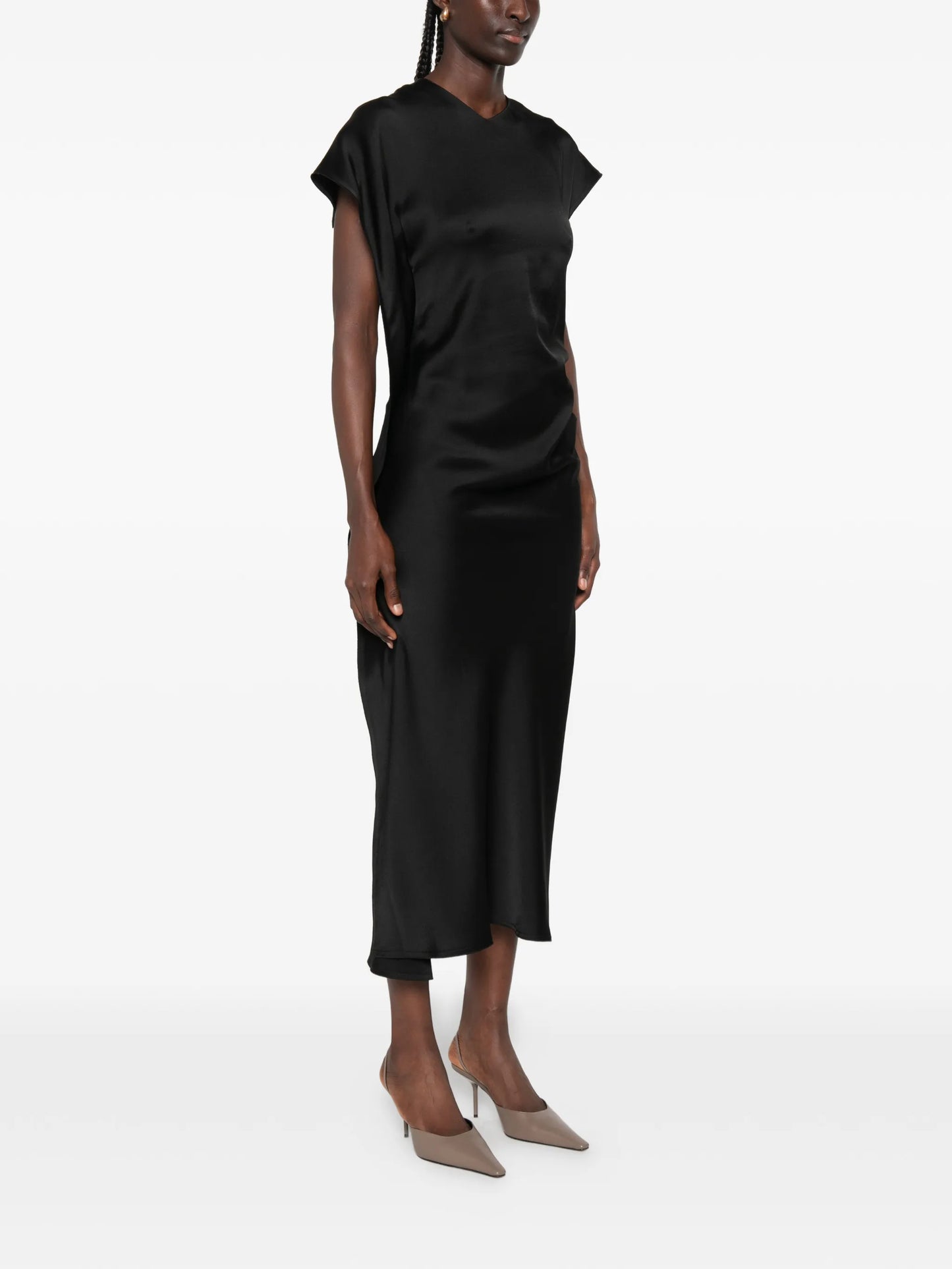 Victoria draped midi dress