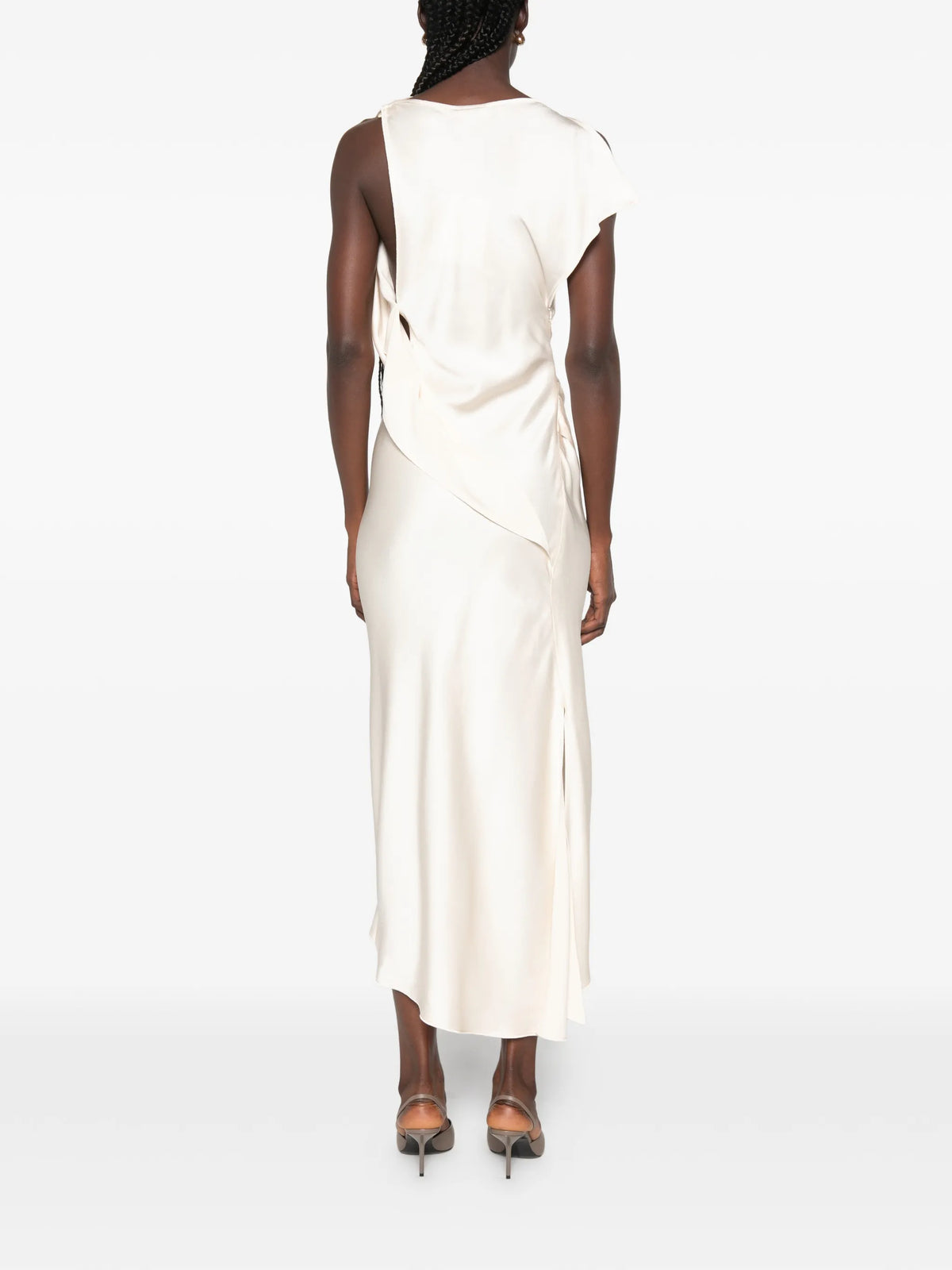 Kyra midi dress in ivory