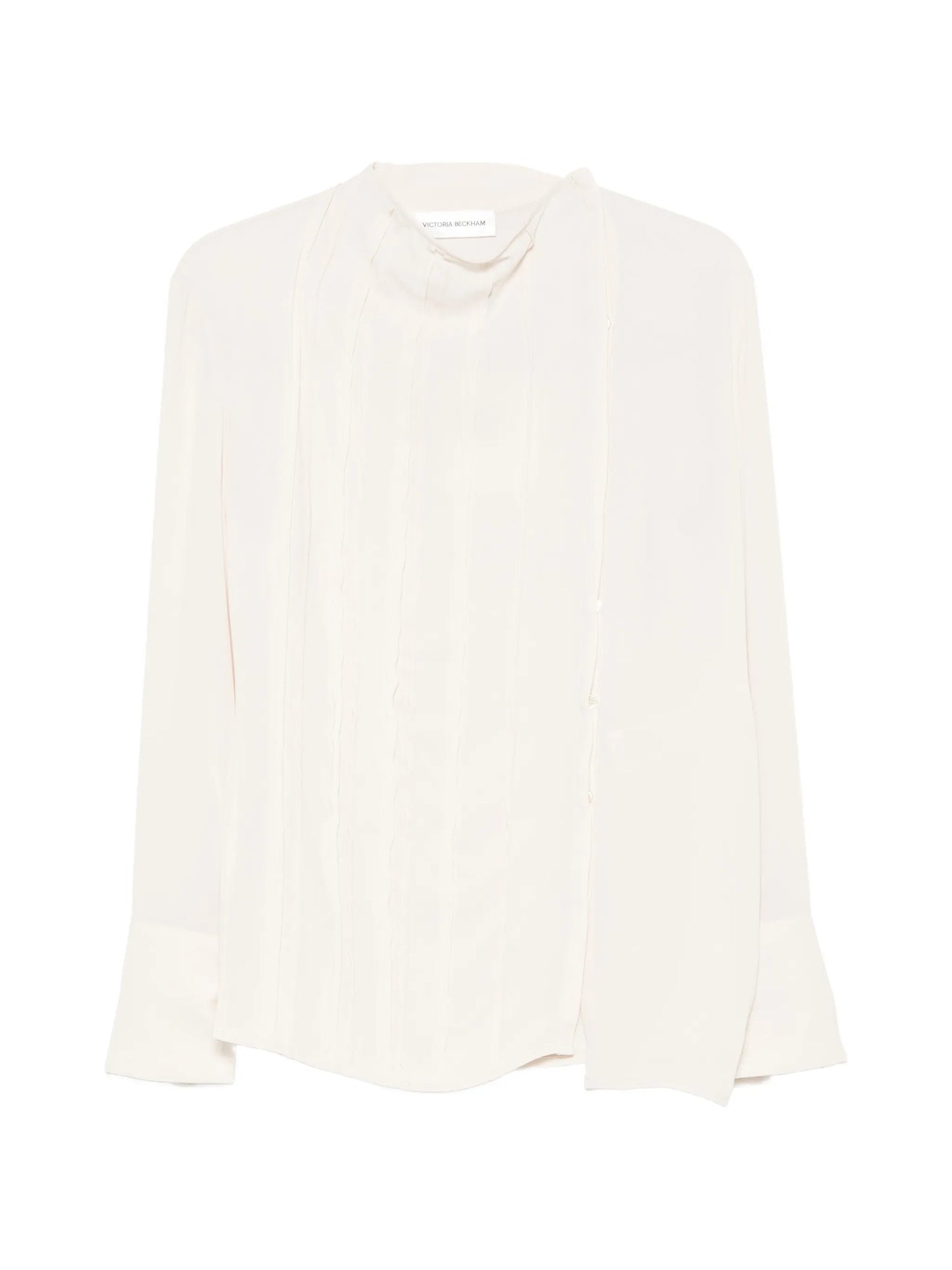 seam-detail long-sleeve blouse