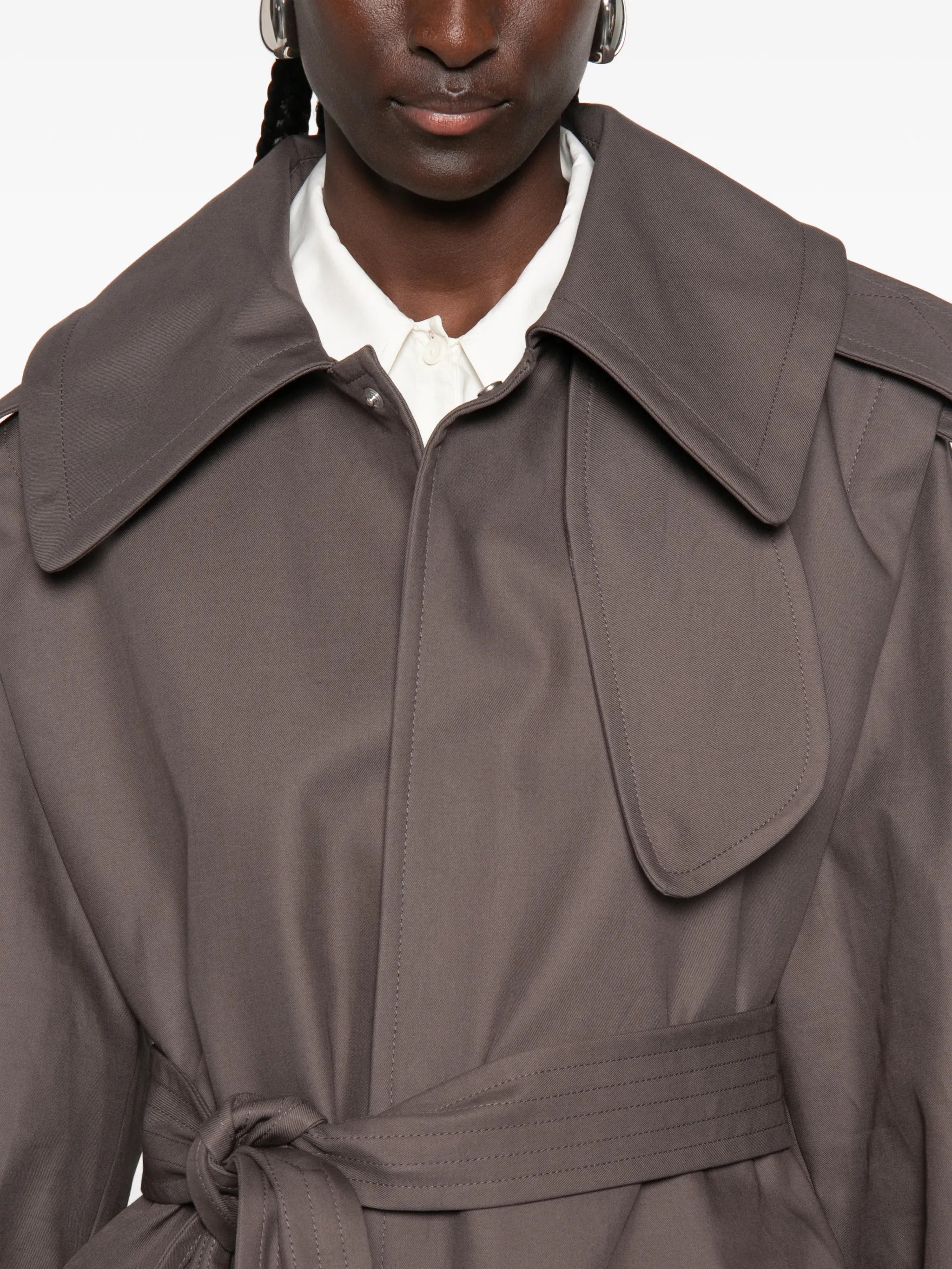 Philippa belted trench coat