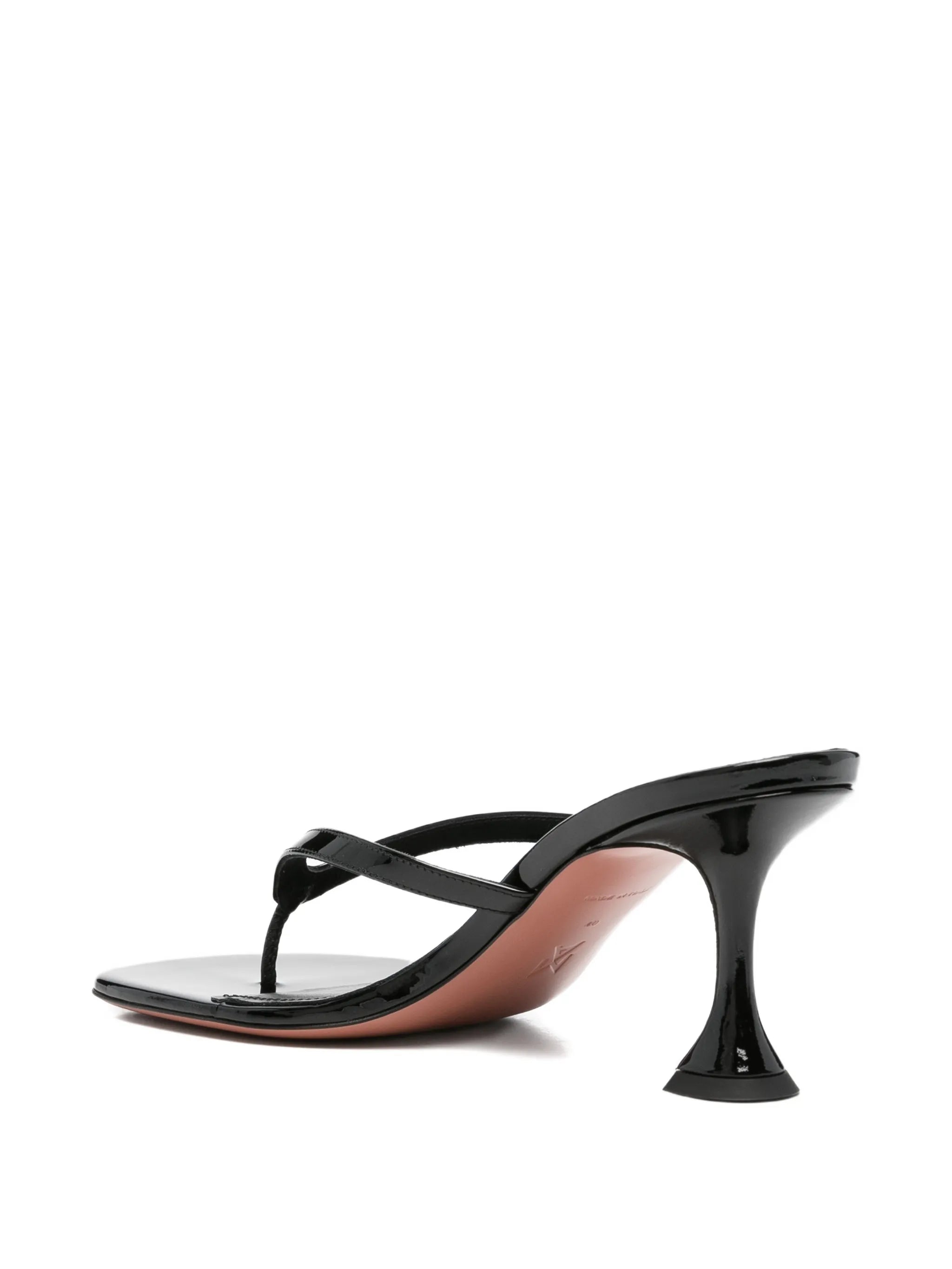 Juliette patent-finish sandals