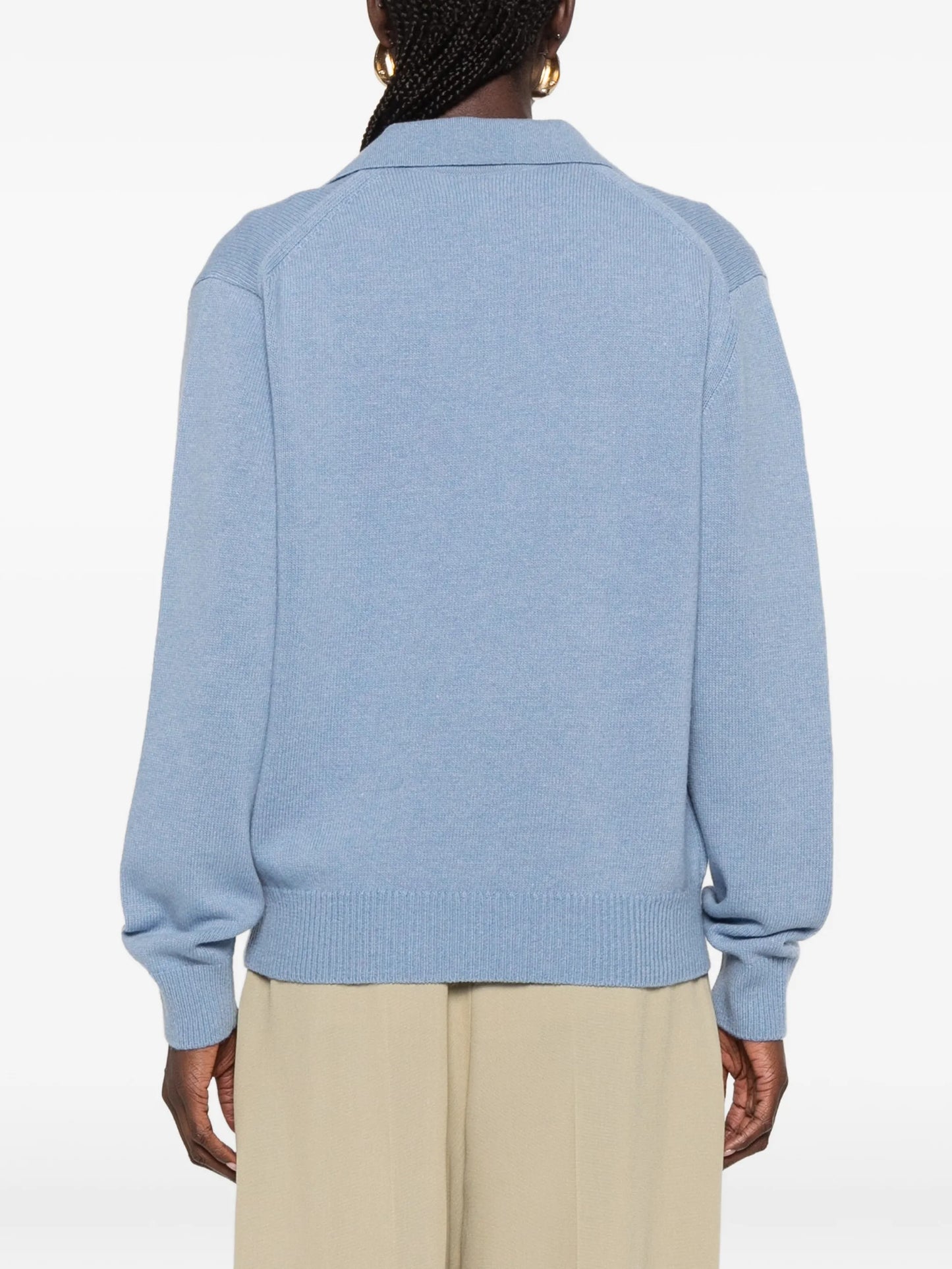 polo-collar sweater