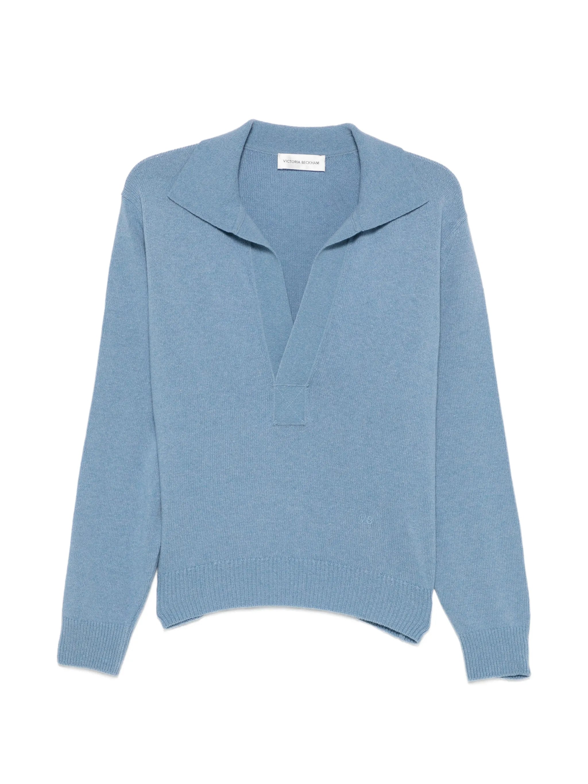 polo-collar sweater