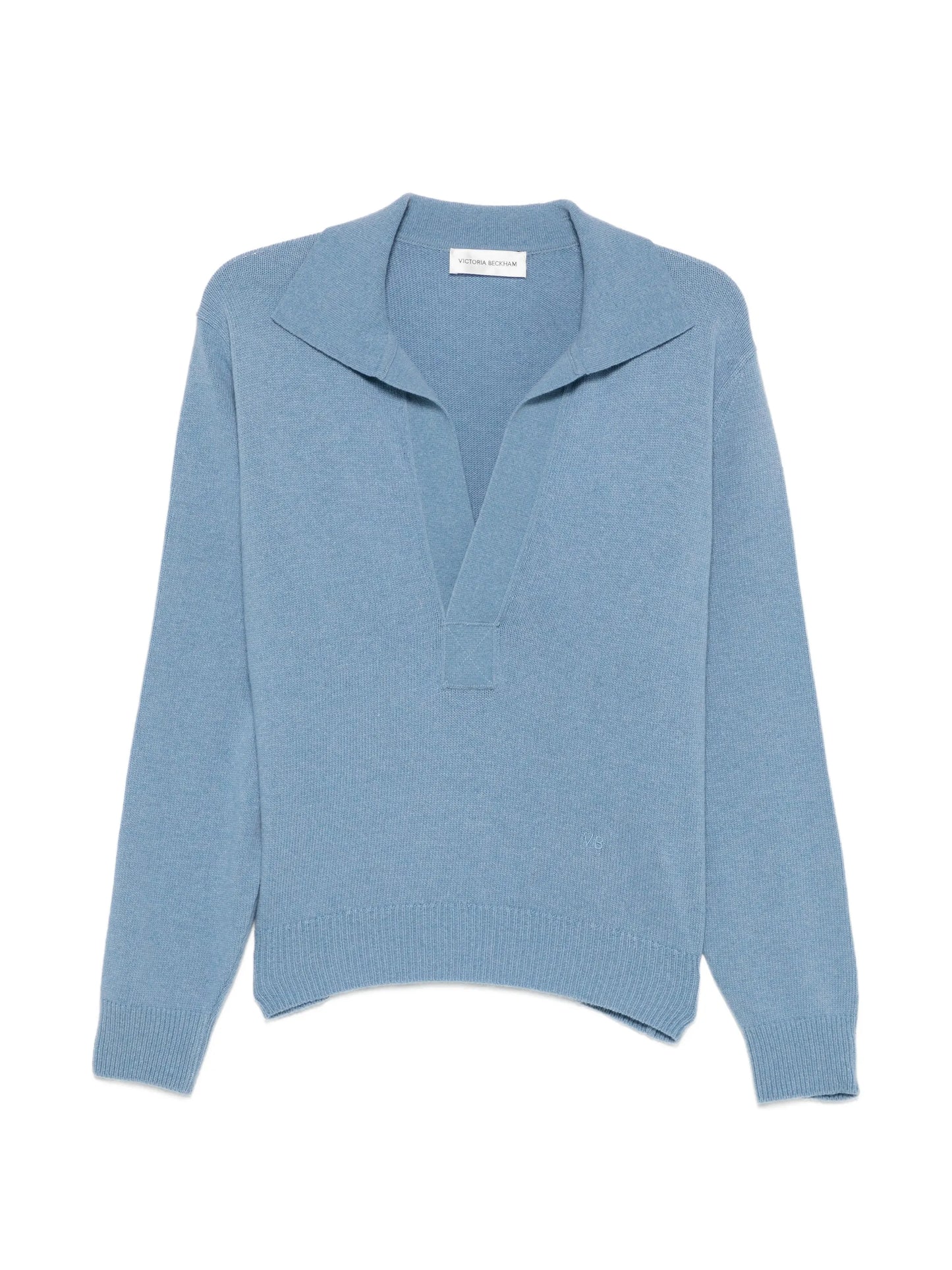 polo-collar sweater