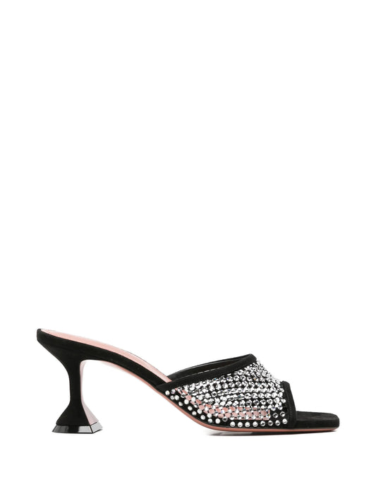 Lupita crystal-embellished mules