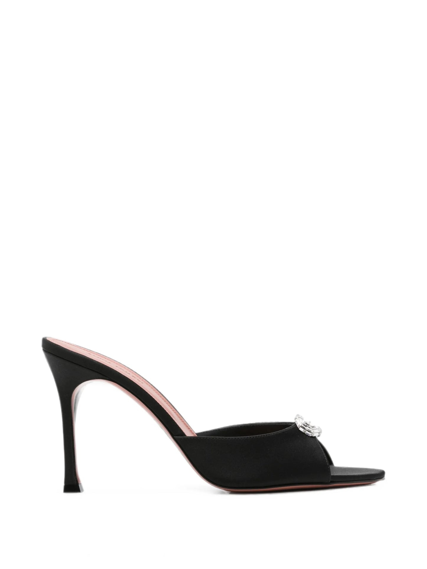 Mini Camelia crystal-buckle satin sandals