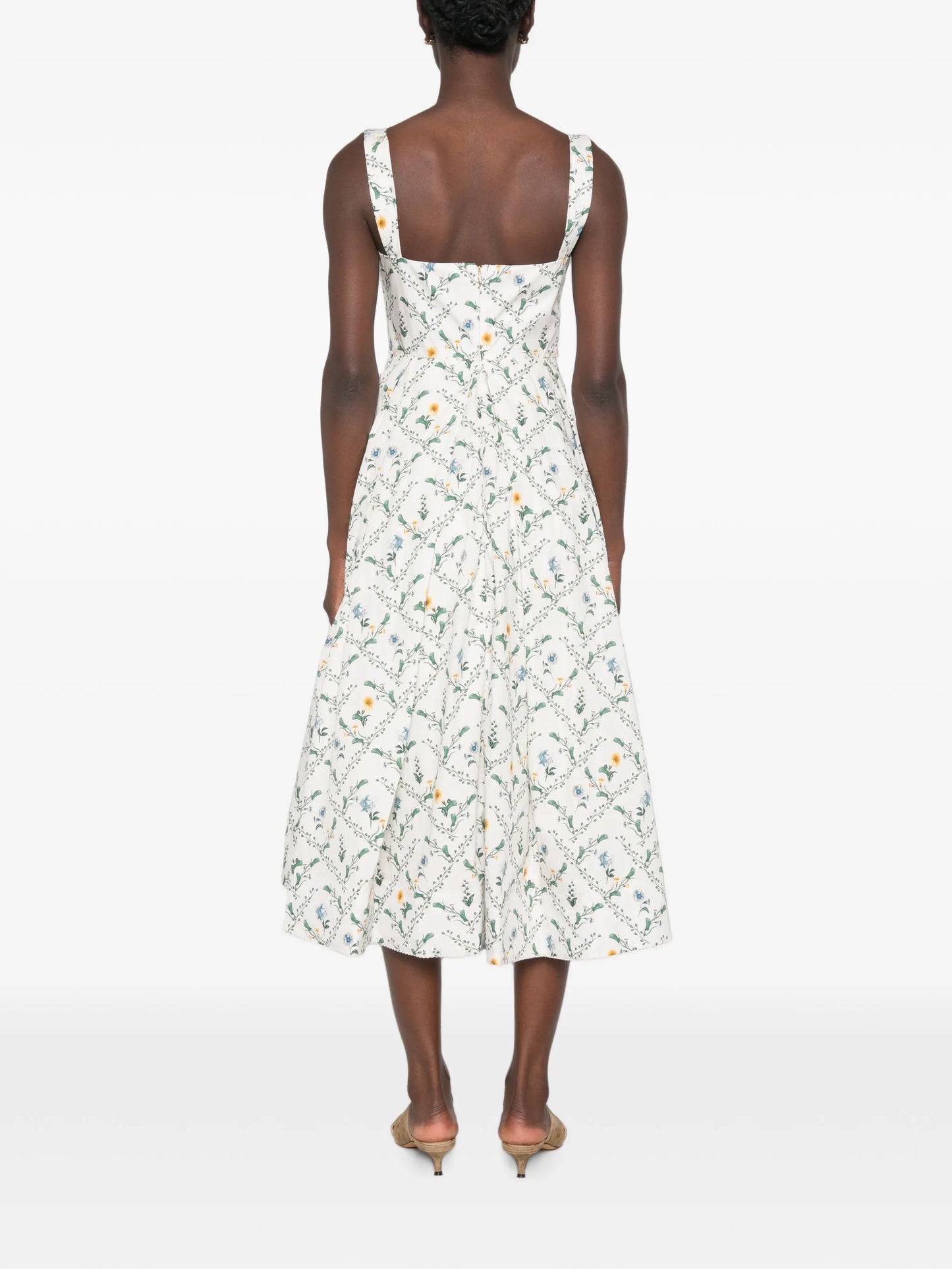 Alcaparra Brisa floral-print midi dress