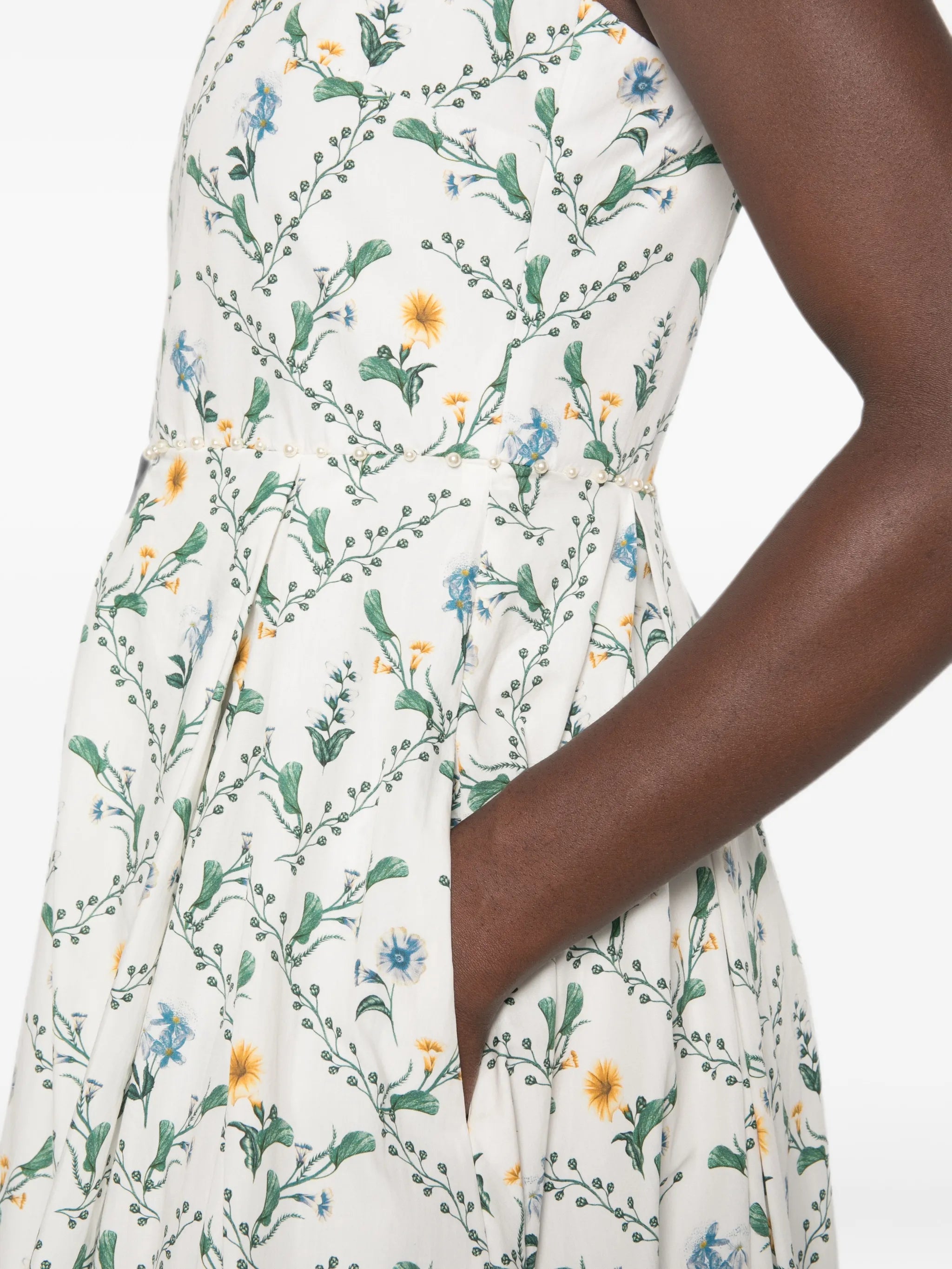 Alcaparra Brisa floral-print midi dress