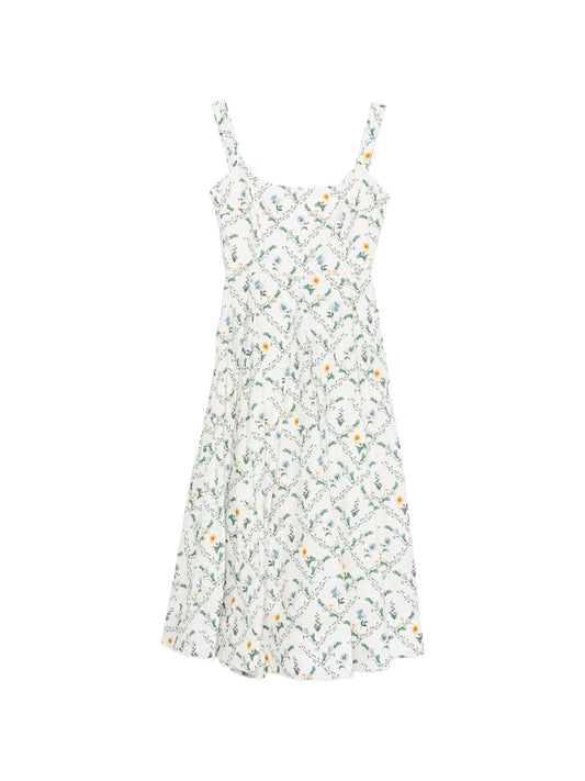 Alcaparra Brisa floral-print midi dress