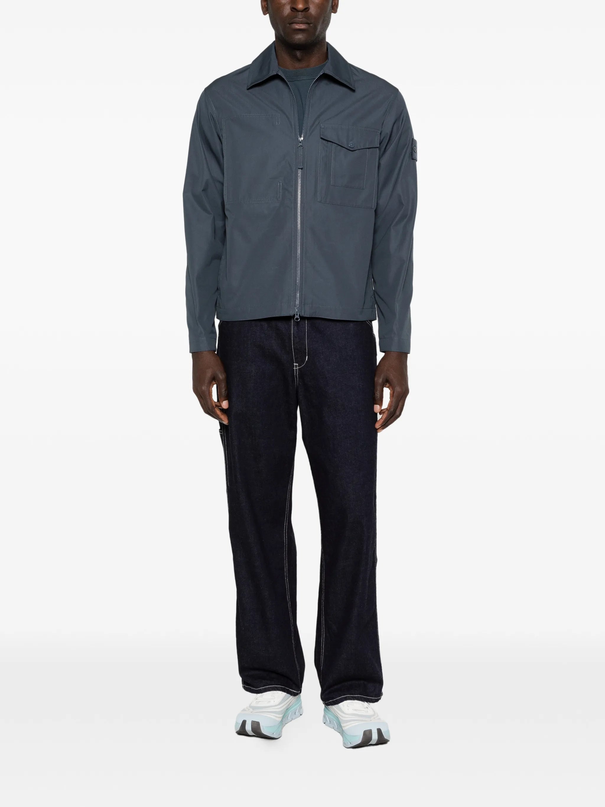 zip chest-pocket jacket