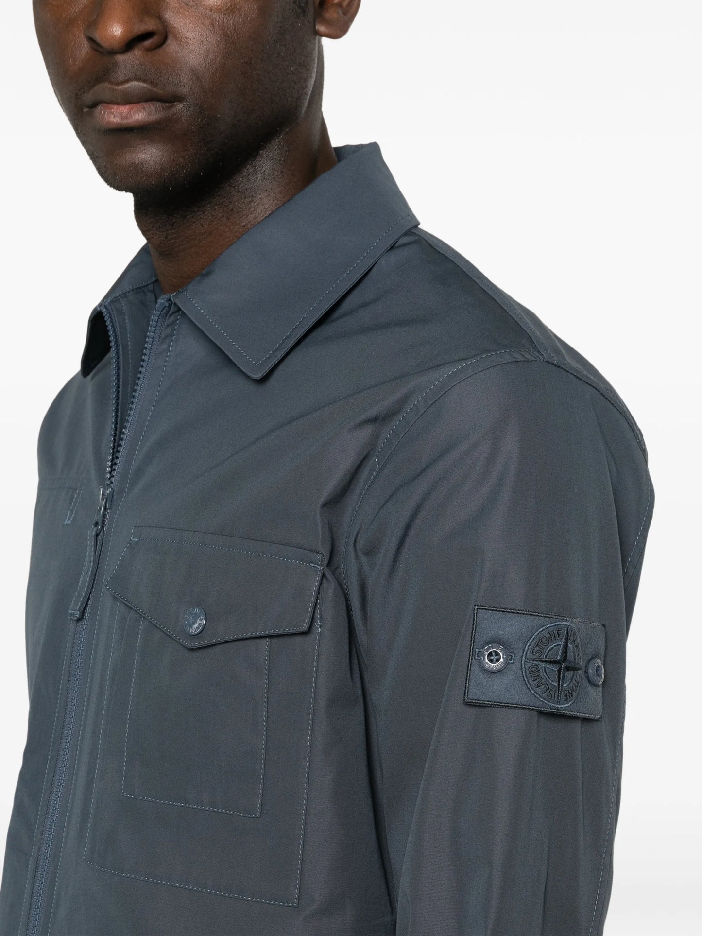 zip chest-pocket jacket