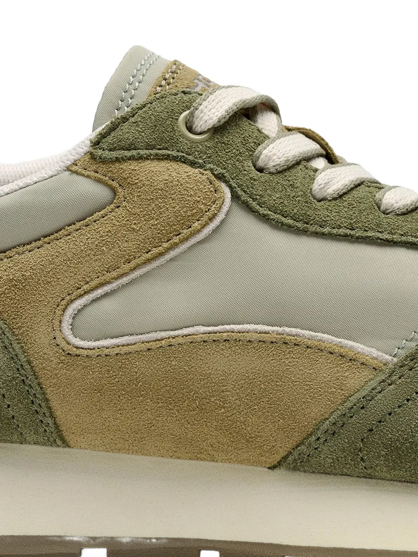 City panelled lace-up sneakers
