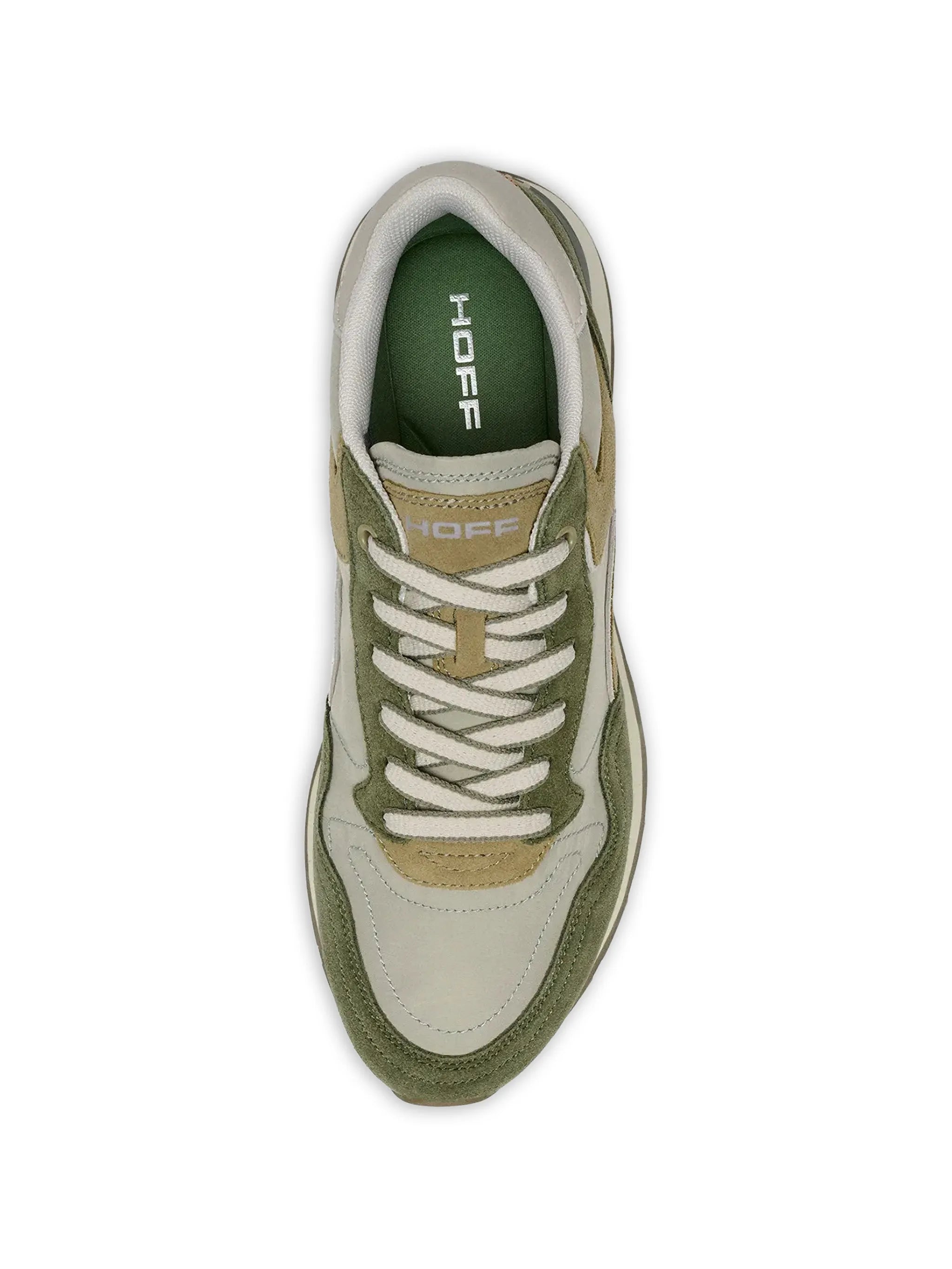 City panelled lace-up sneakers